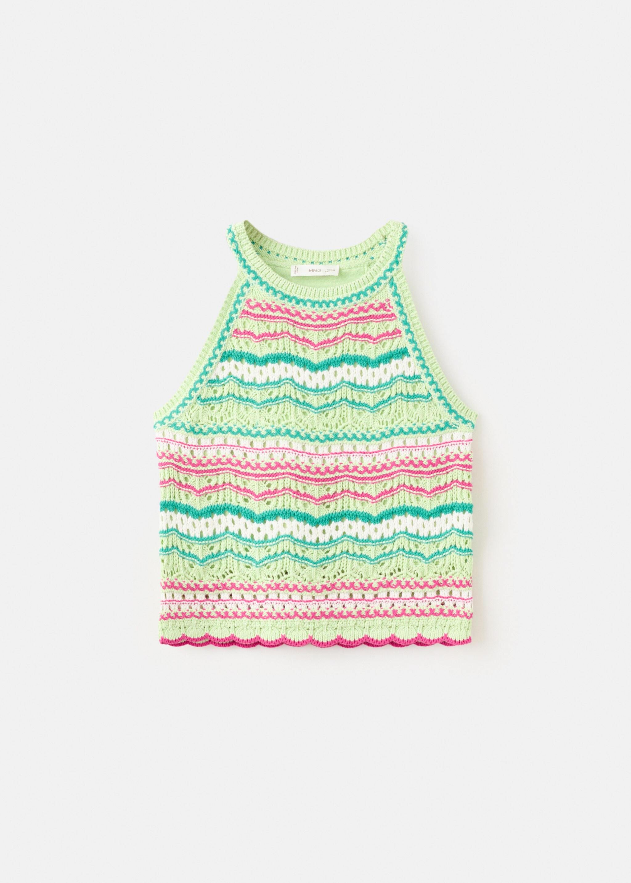 Combined crochet top - Article without model, Green Apple. Ref: 27097923-00.