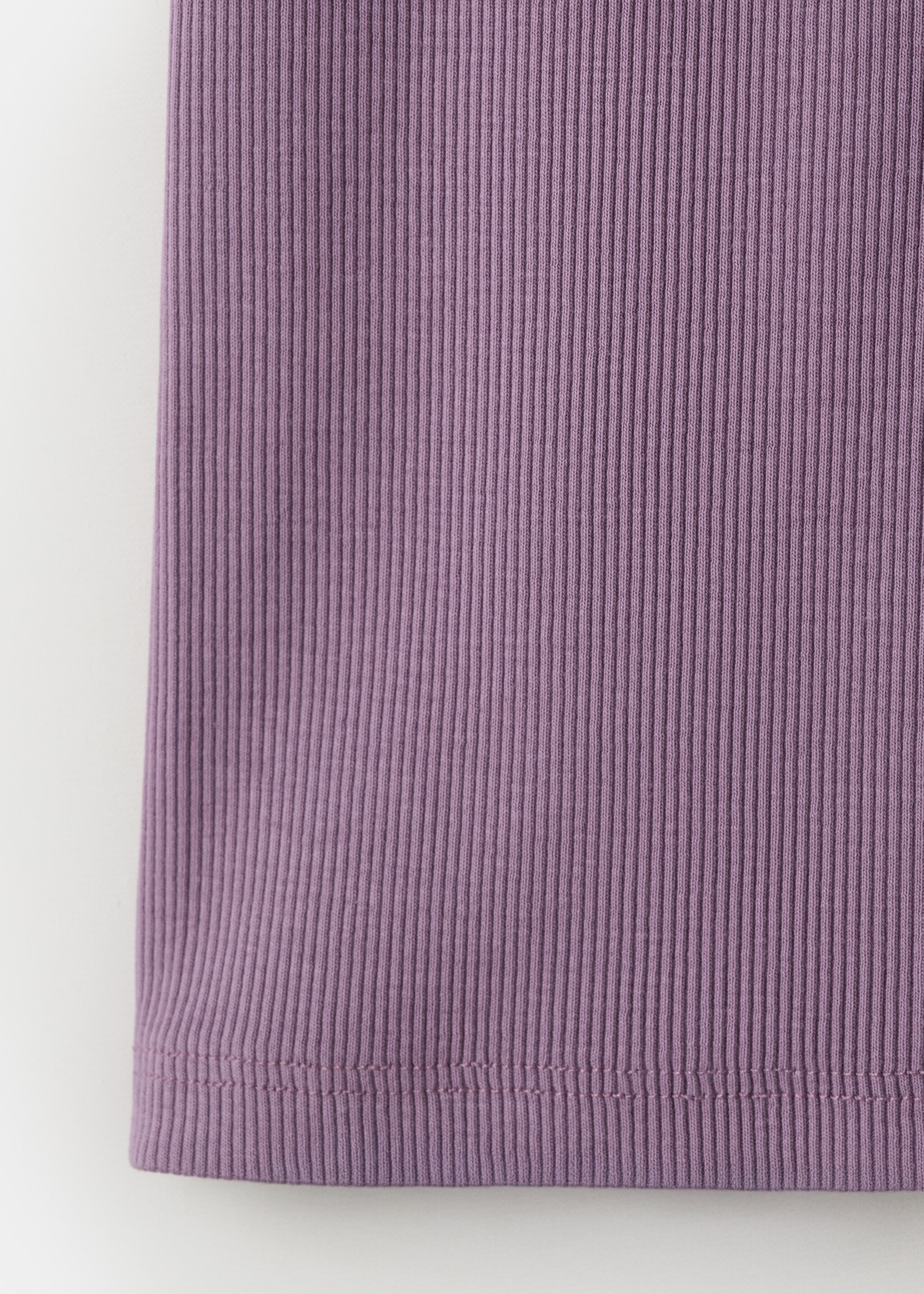 Ribbed leggings - Details of the article 0, Purple. Ref: 27097924-00.