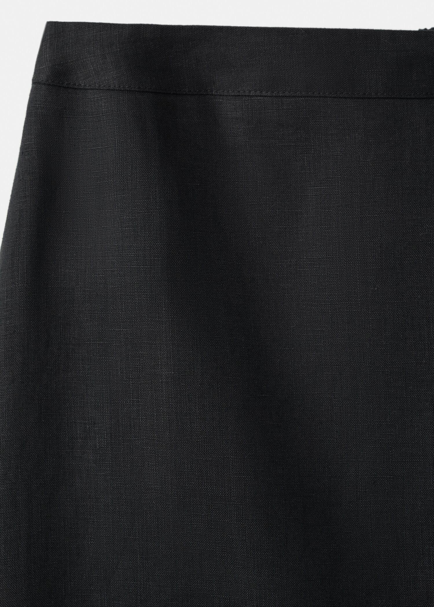 Linen midi skirt - Details of the article 0