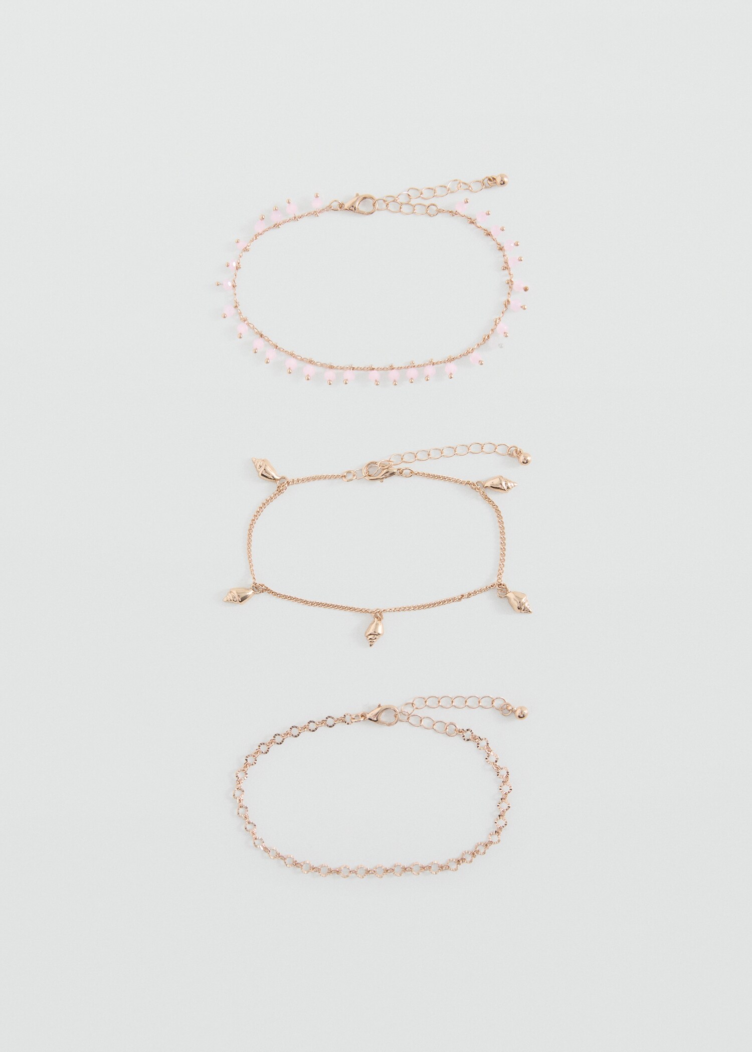 Pack of 3 anklet bracelets - Article without model