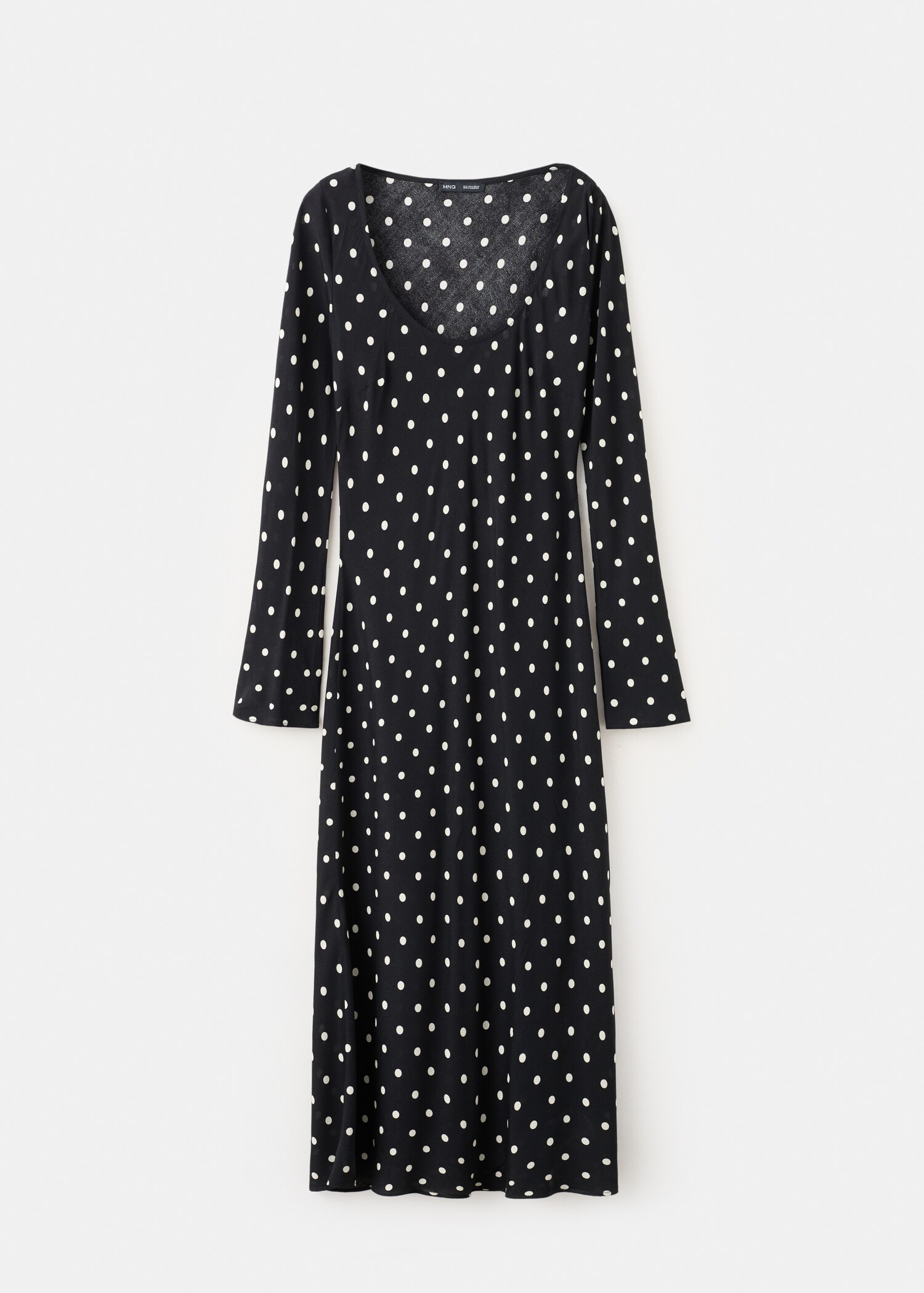 Long sleeve polka dot dress - Article without model