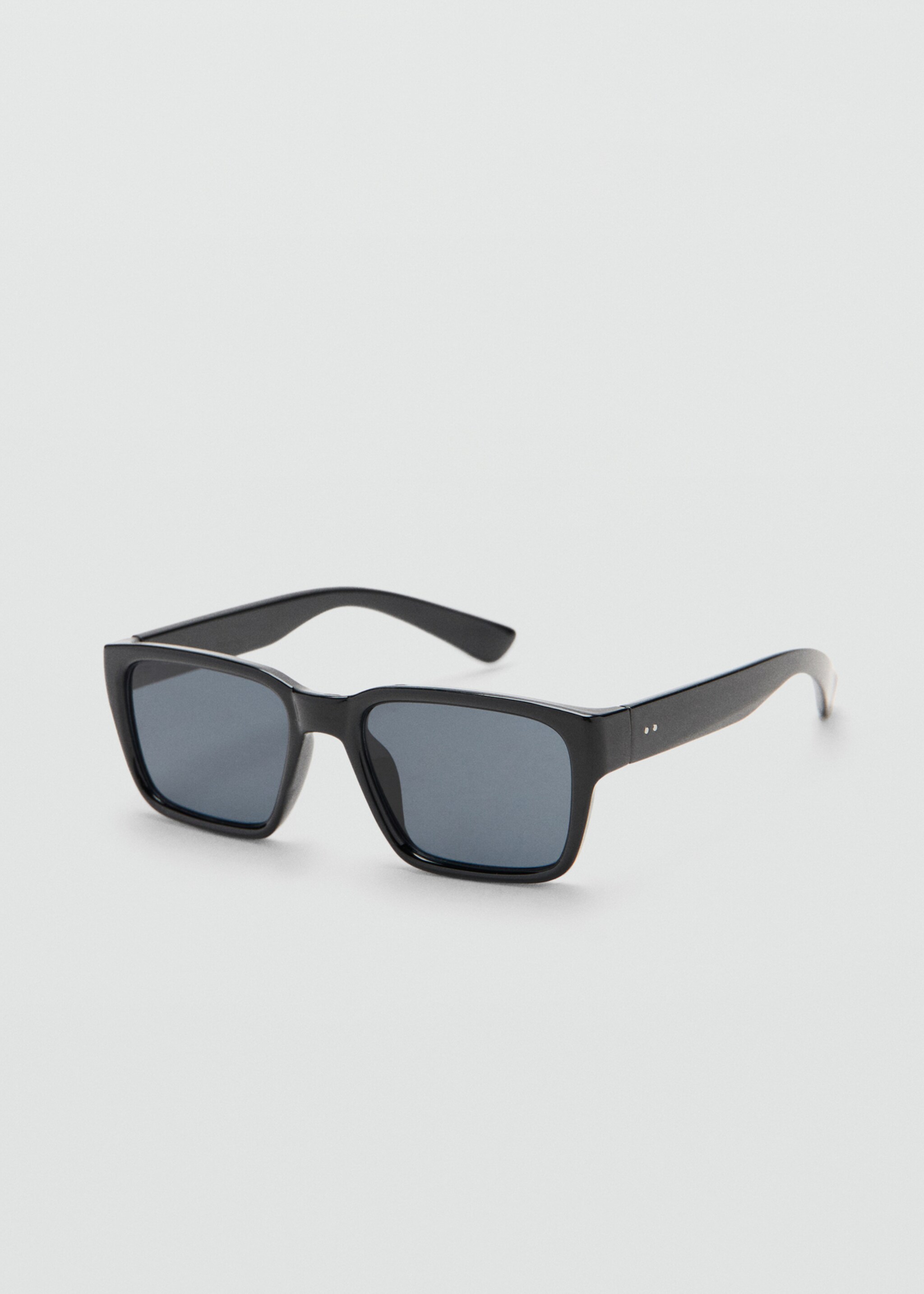 Rectangular-frame sunglasses - Medium plane, Black. Ref: 27098259-00.