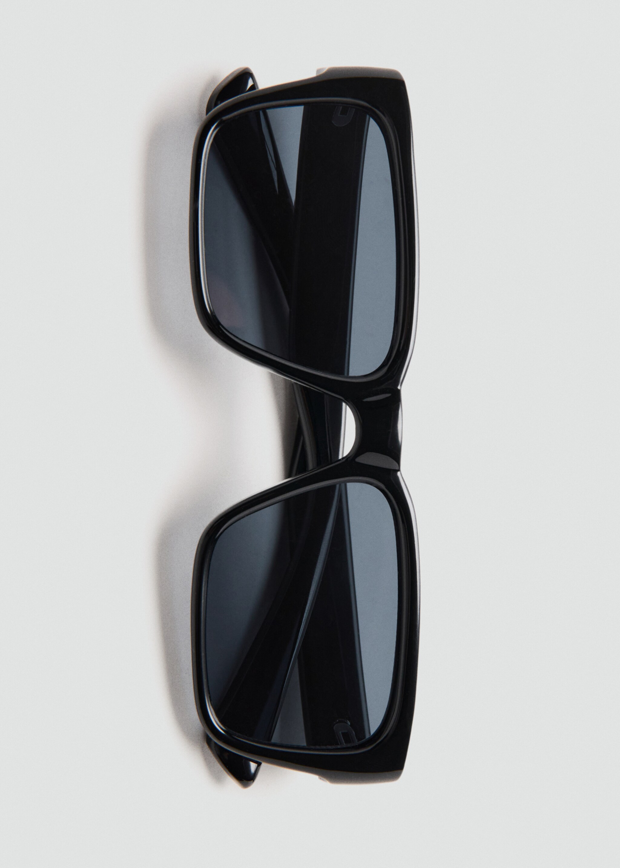 Rectangular-frame sunglasses - Details of the article 1, Black. Ref: 27098259-00.