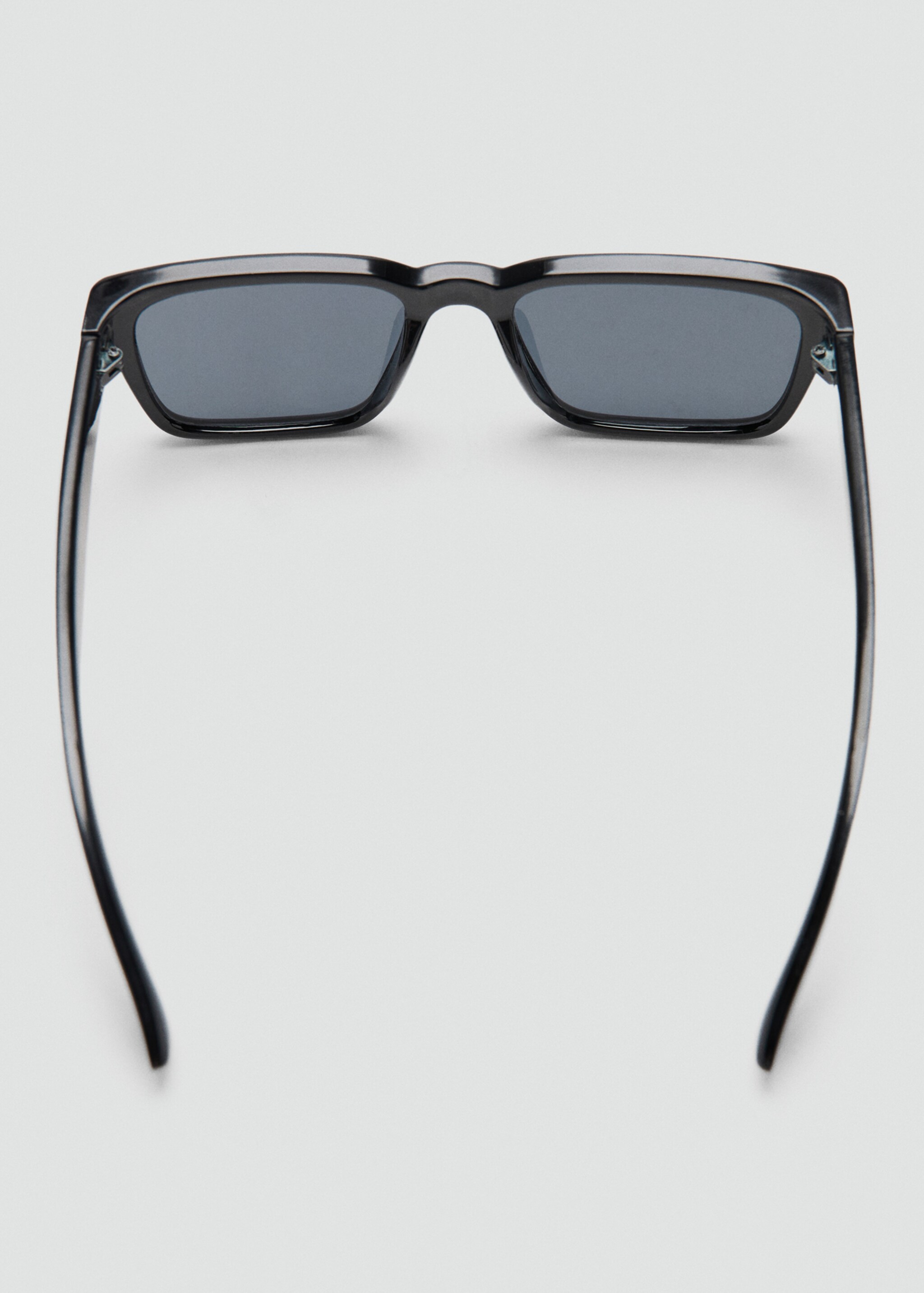Rectangular-frame sunglasses - Details of the article 2, Black. Ref: 27098259-00.