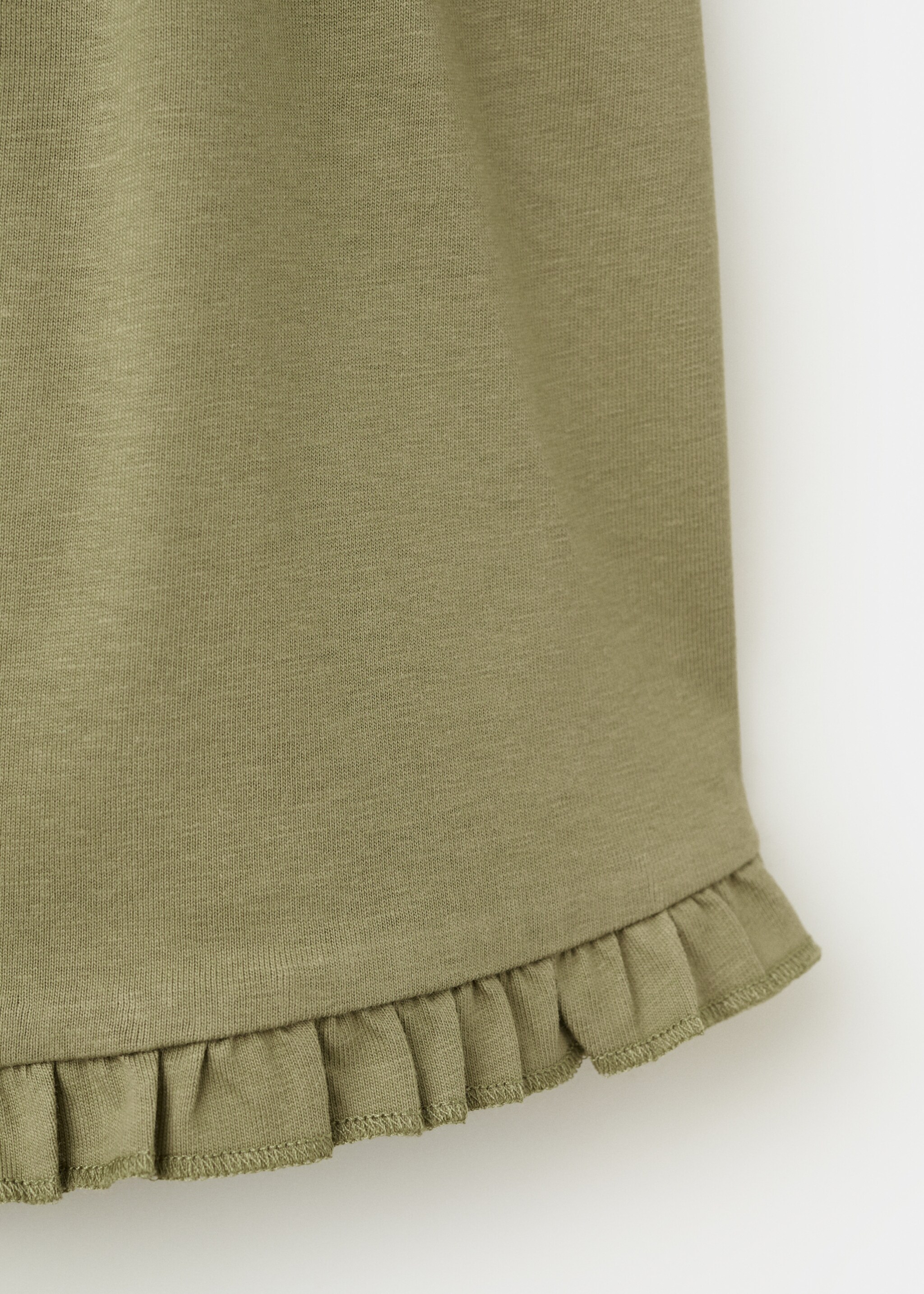 Cotton short jumpsuit - Details of the article 0, Khaki. Ref: 27098265-00.