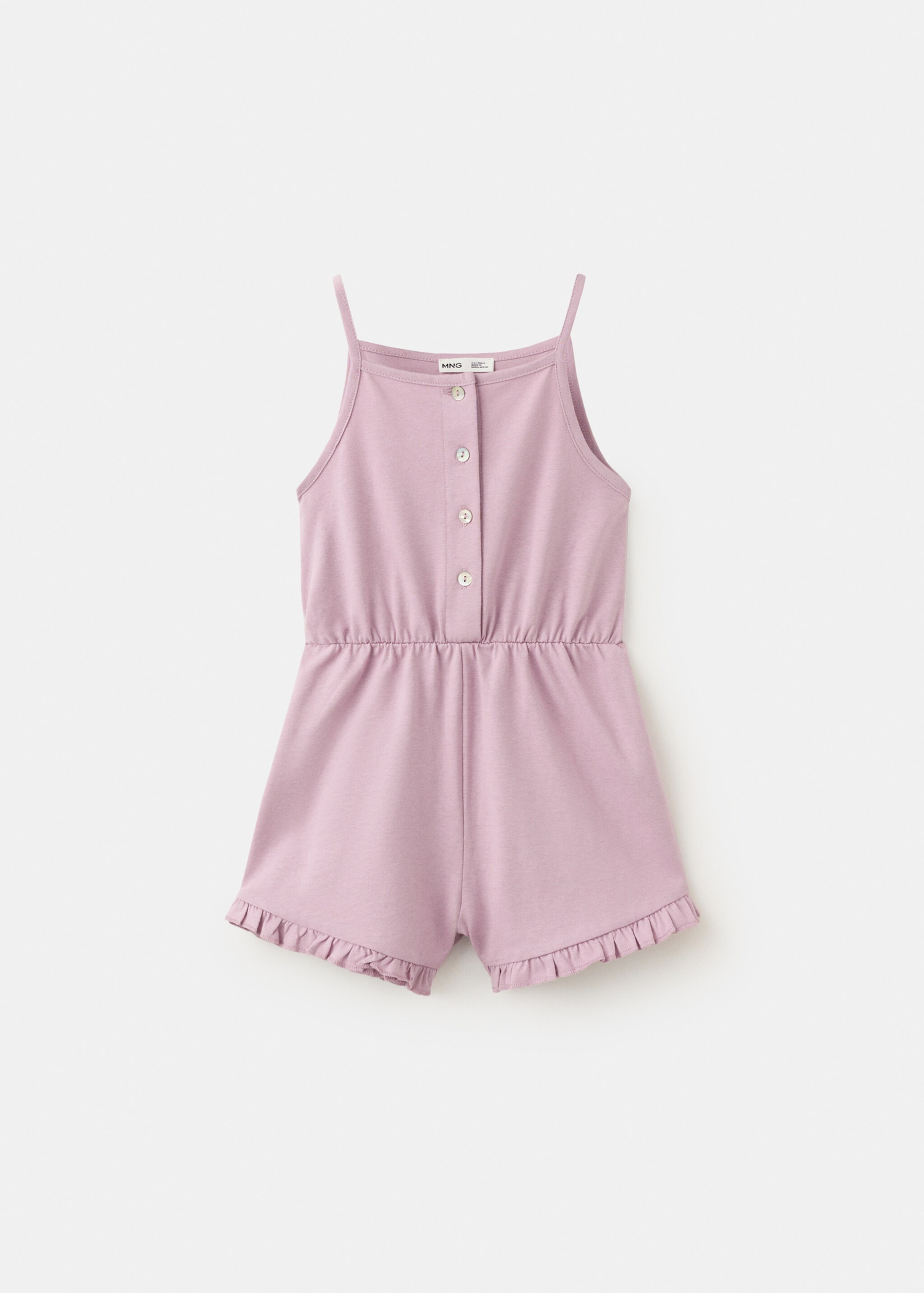 Cotton short jumpsuit - Article without model, Light/Pastel Purple. Ref: 27098265-00.