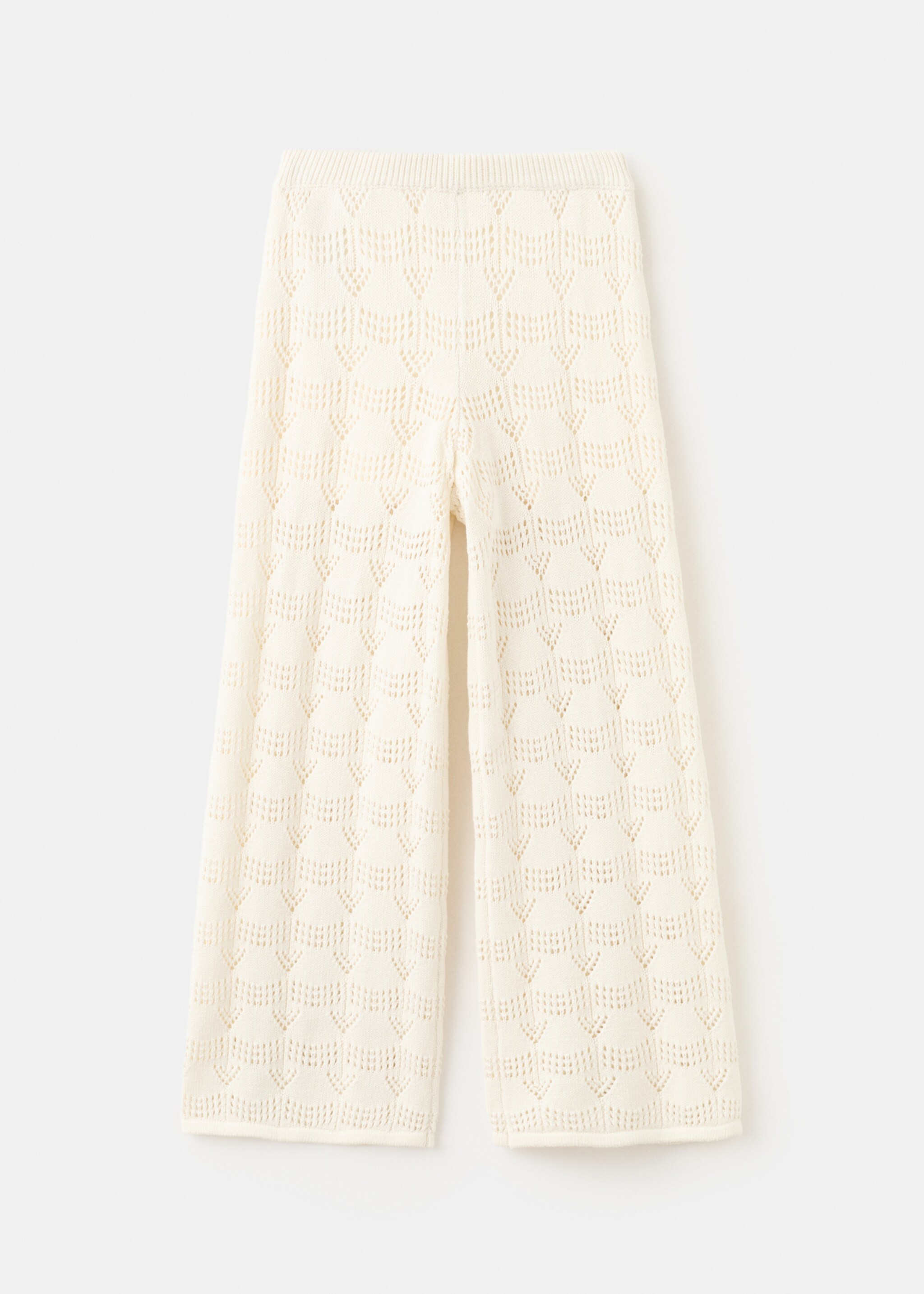 Openwork knit trousers - Article without model, Off White. Ref: 27098271-00.