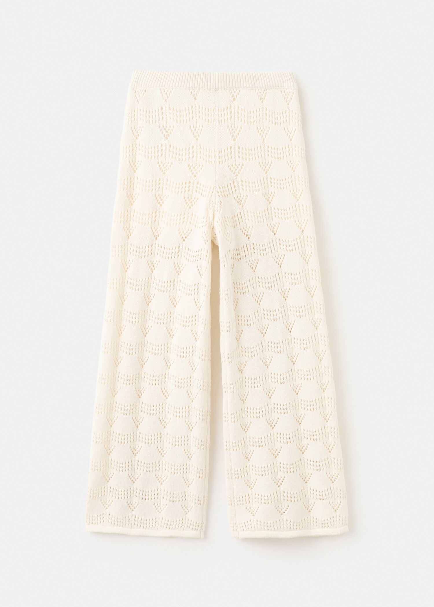 Openwork knit trousers - Article without model