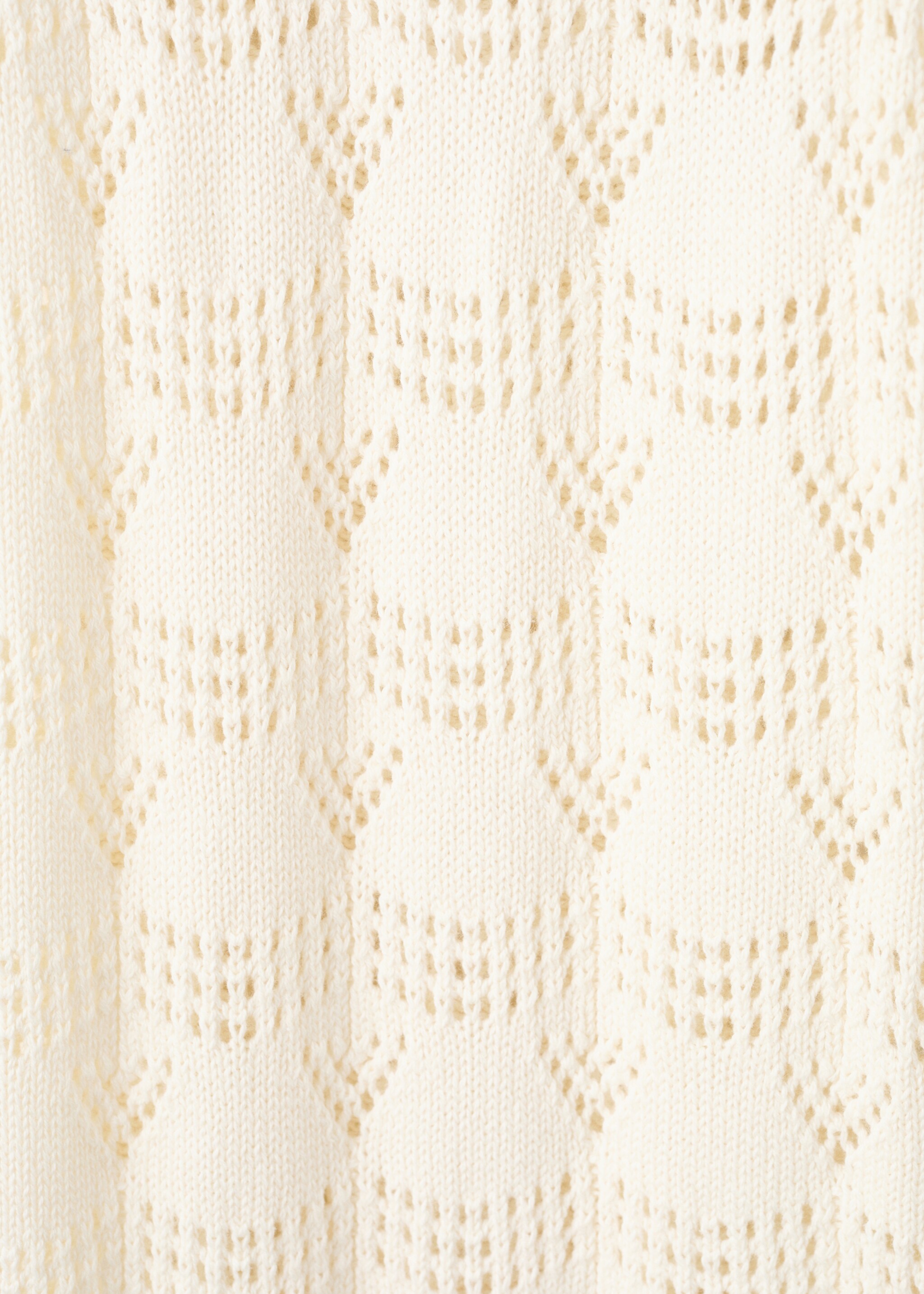 Openwork knit trousers - Details of the article 0, Off White. Ref: 27098271-00.