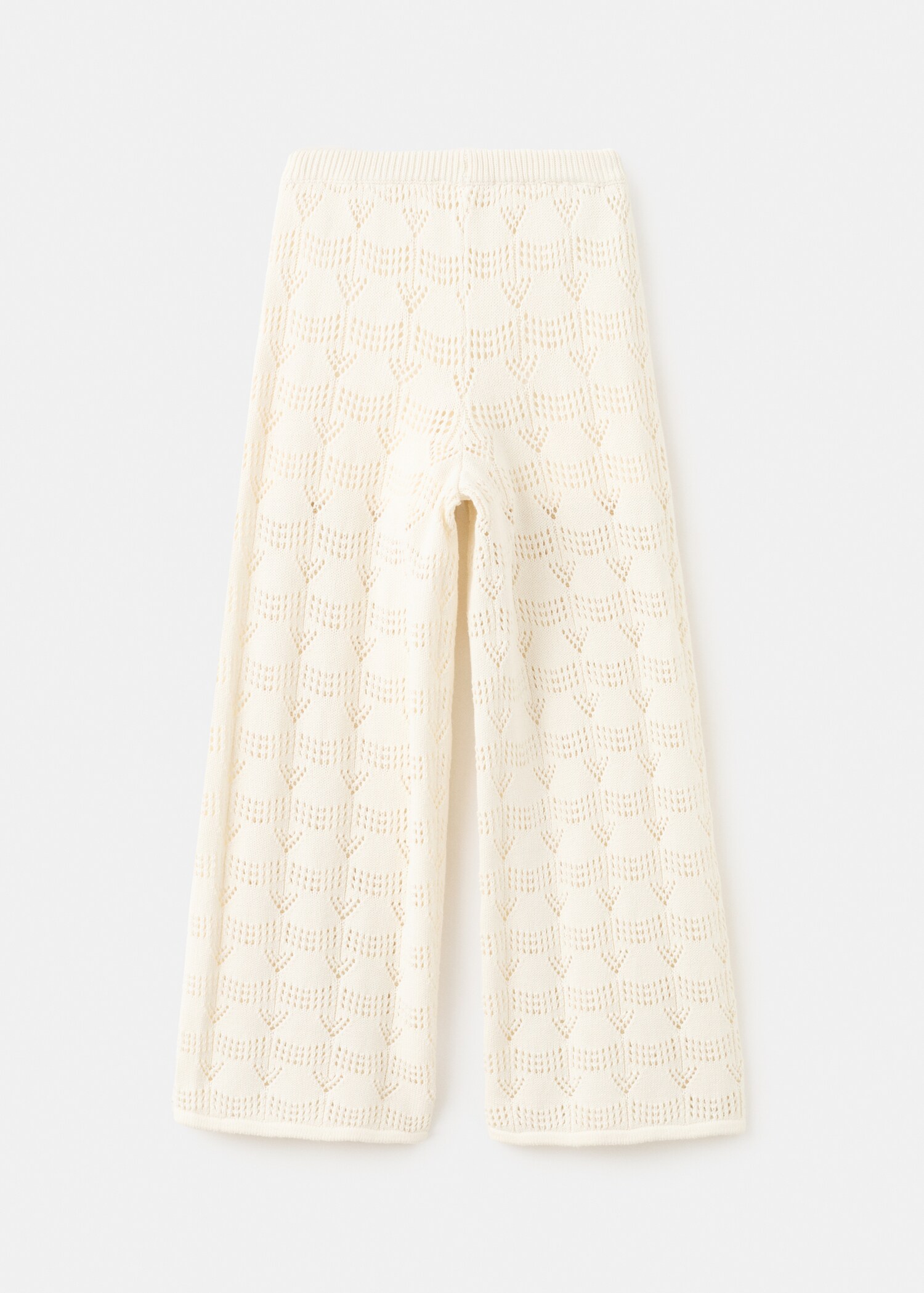 Openwork knit trousers - Reverse of the article