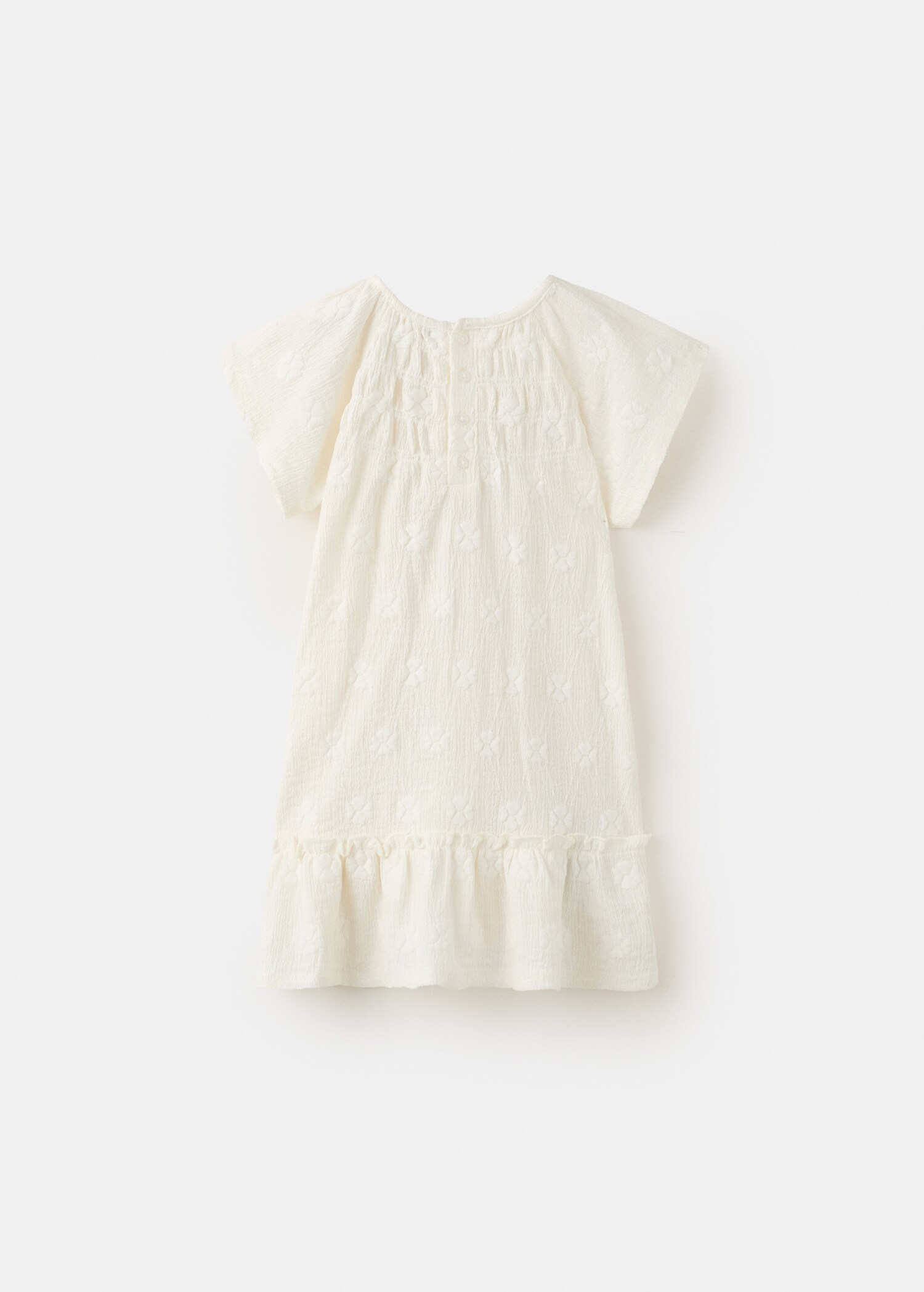 Flowy dress with embroidered details - Reverse of the article