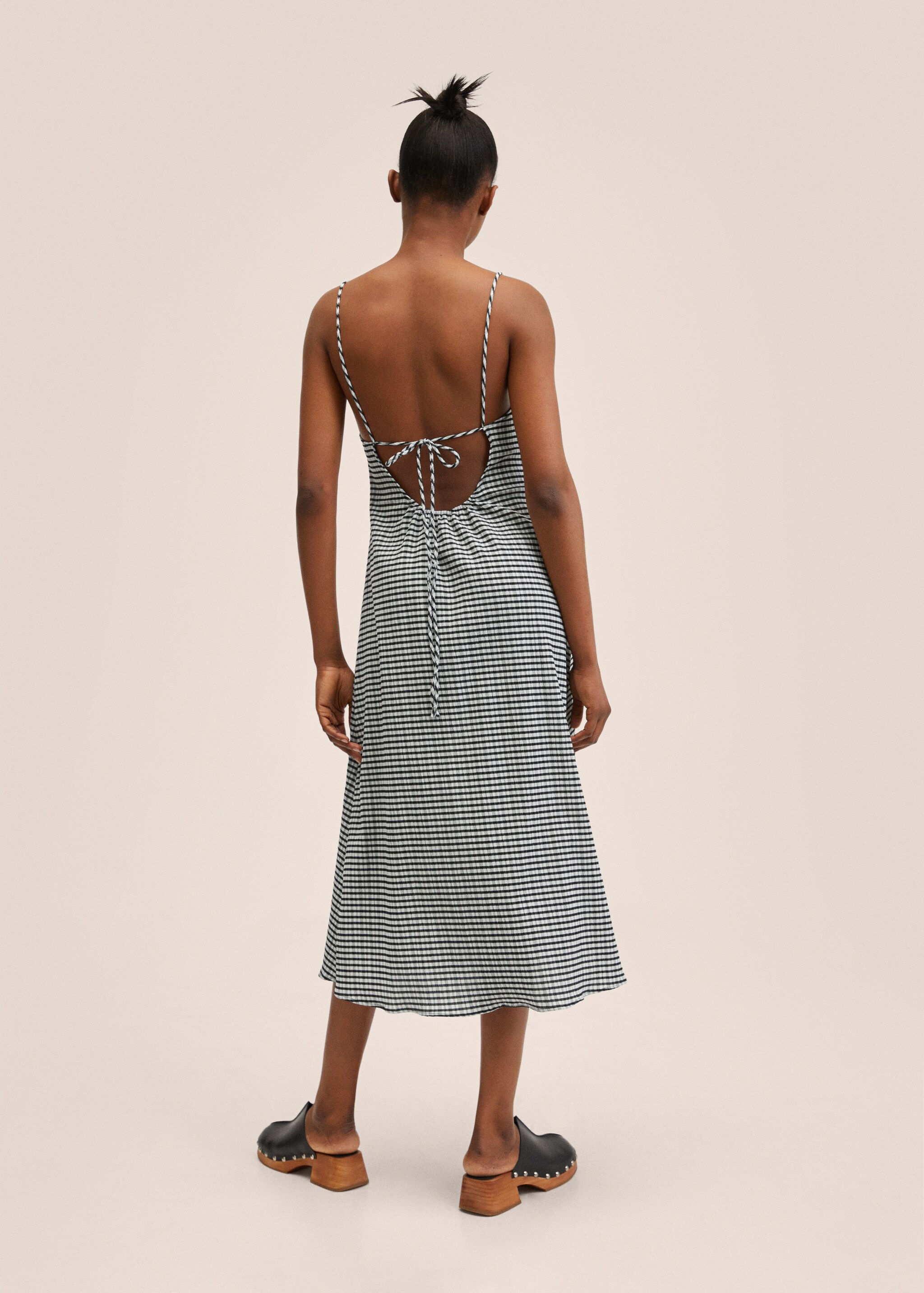 Vichy check dress - Reverse of the article