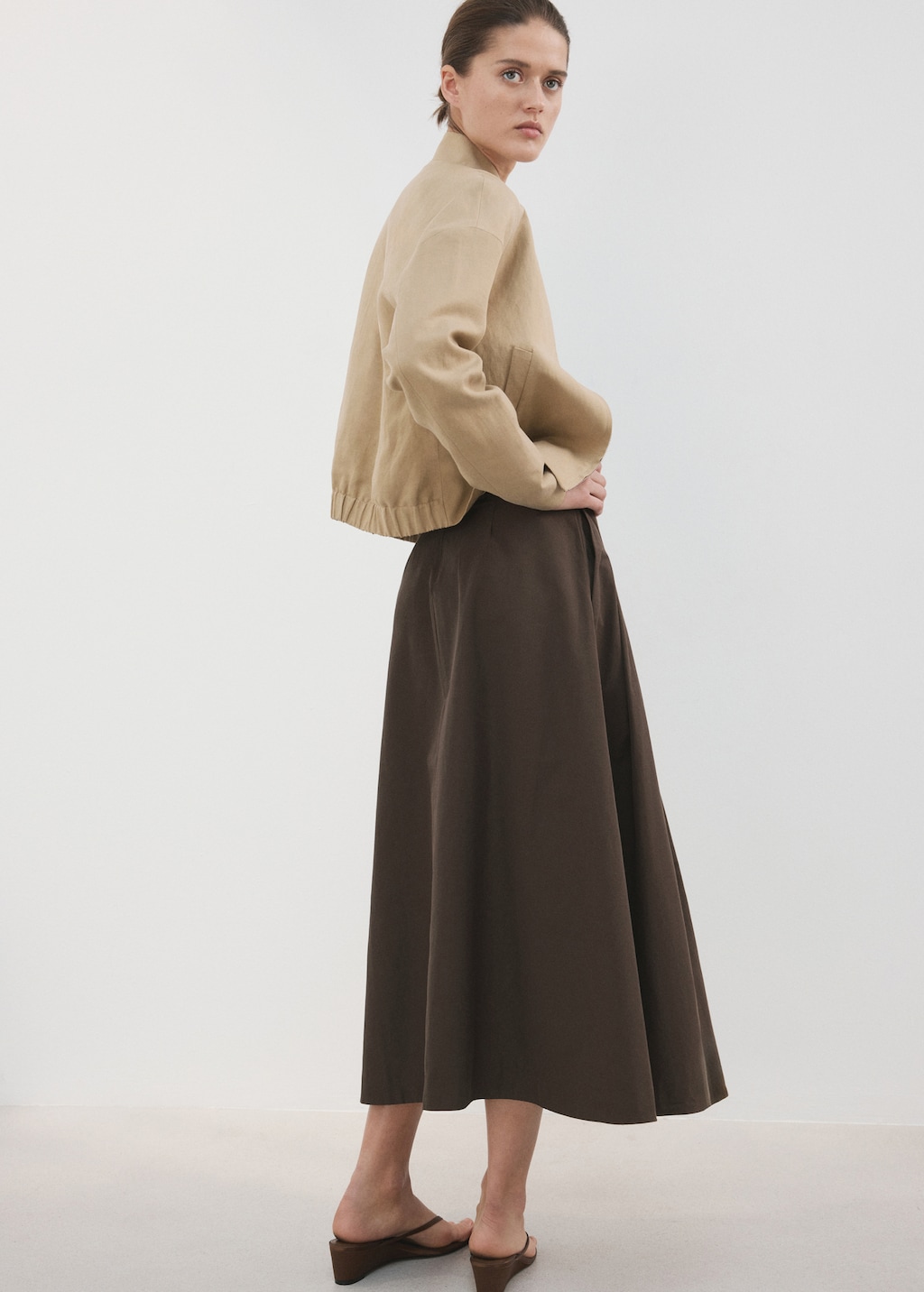 Flared midi-skirt - image 5