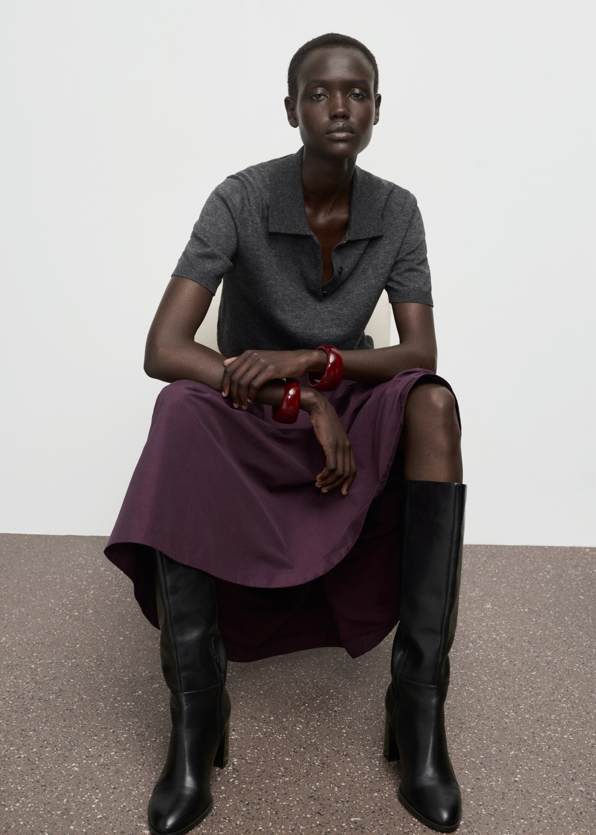 Jupe bangkok - Détail de l'article 2, Grenat. Ref: 27098646-00.