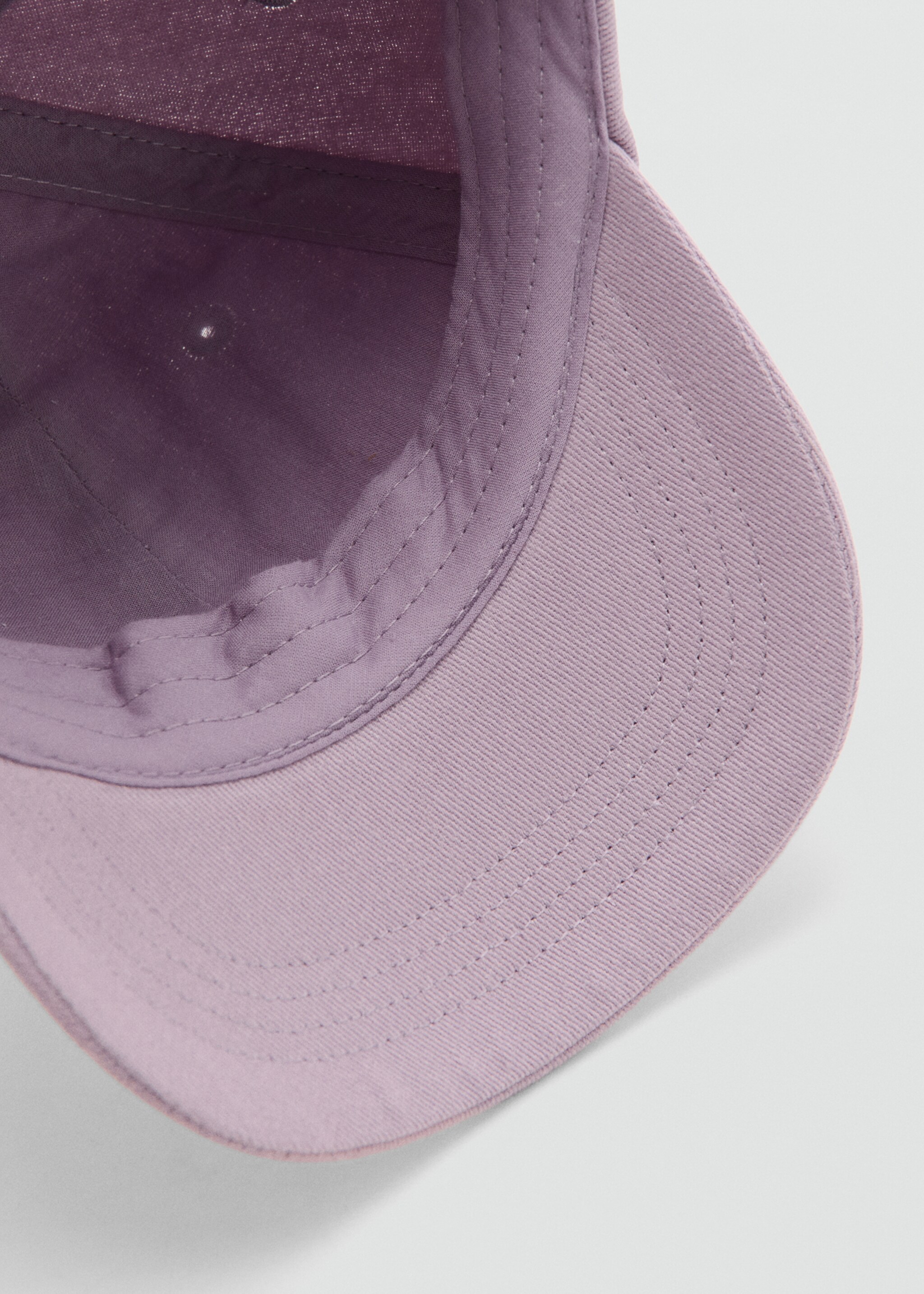 Casquette fleur brodée - Détail de l'article 2, Lilas. Ref: 27098647-00.