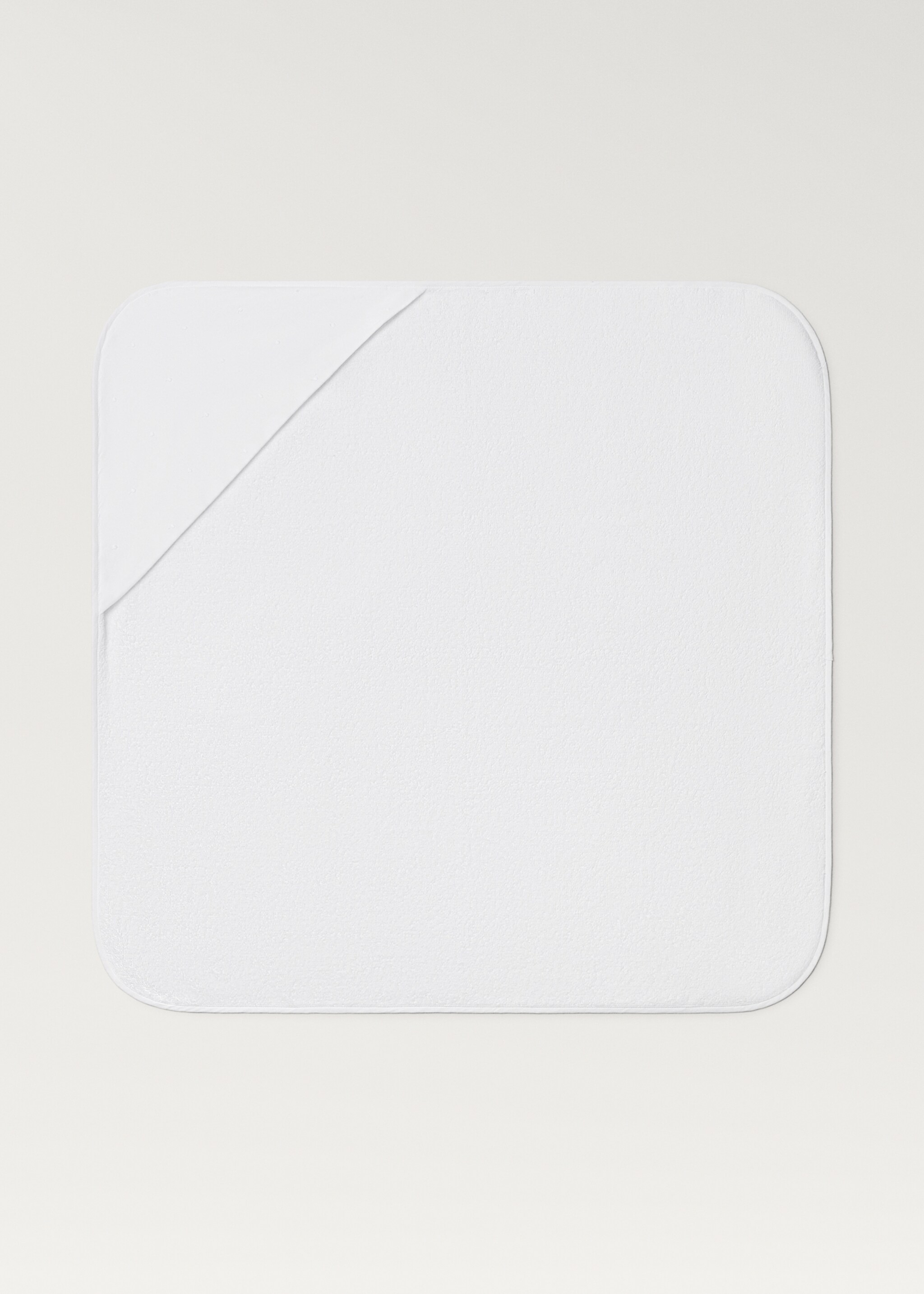 Дитяча накидка для купання з вишитим капюшоном - Товар без моделі, Білий. Ref: 27103391-00.