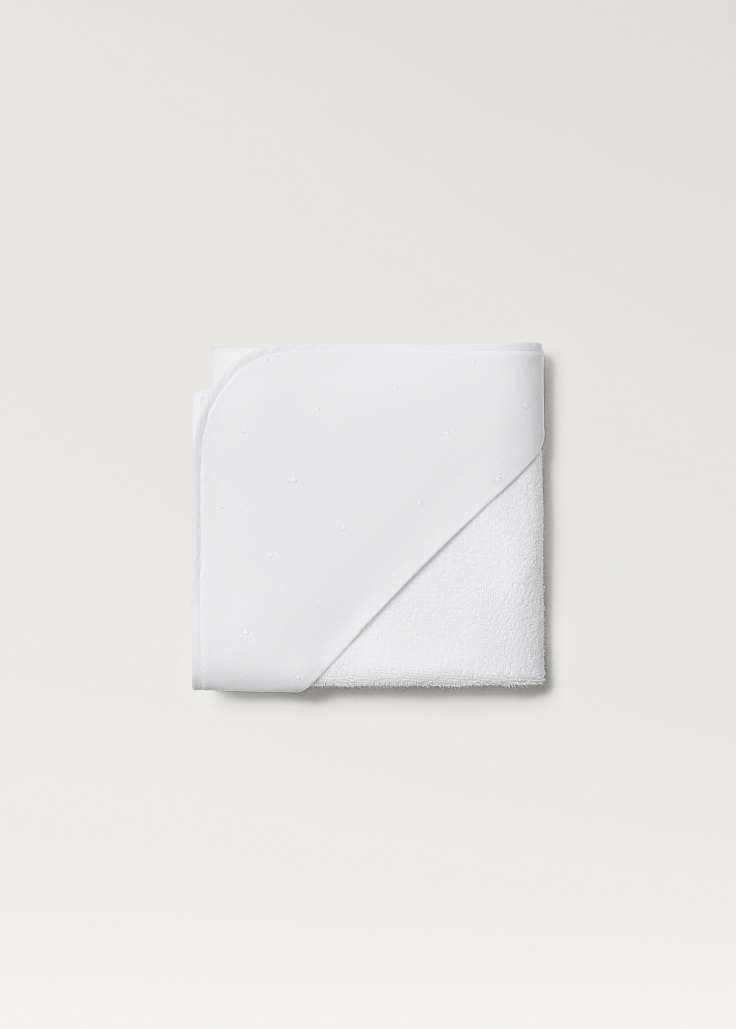 Дитяча накидка для купання з вишитим капюшоном - Детальніше про товар 1