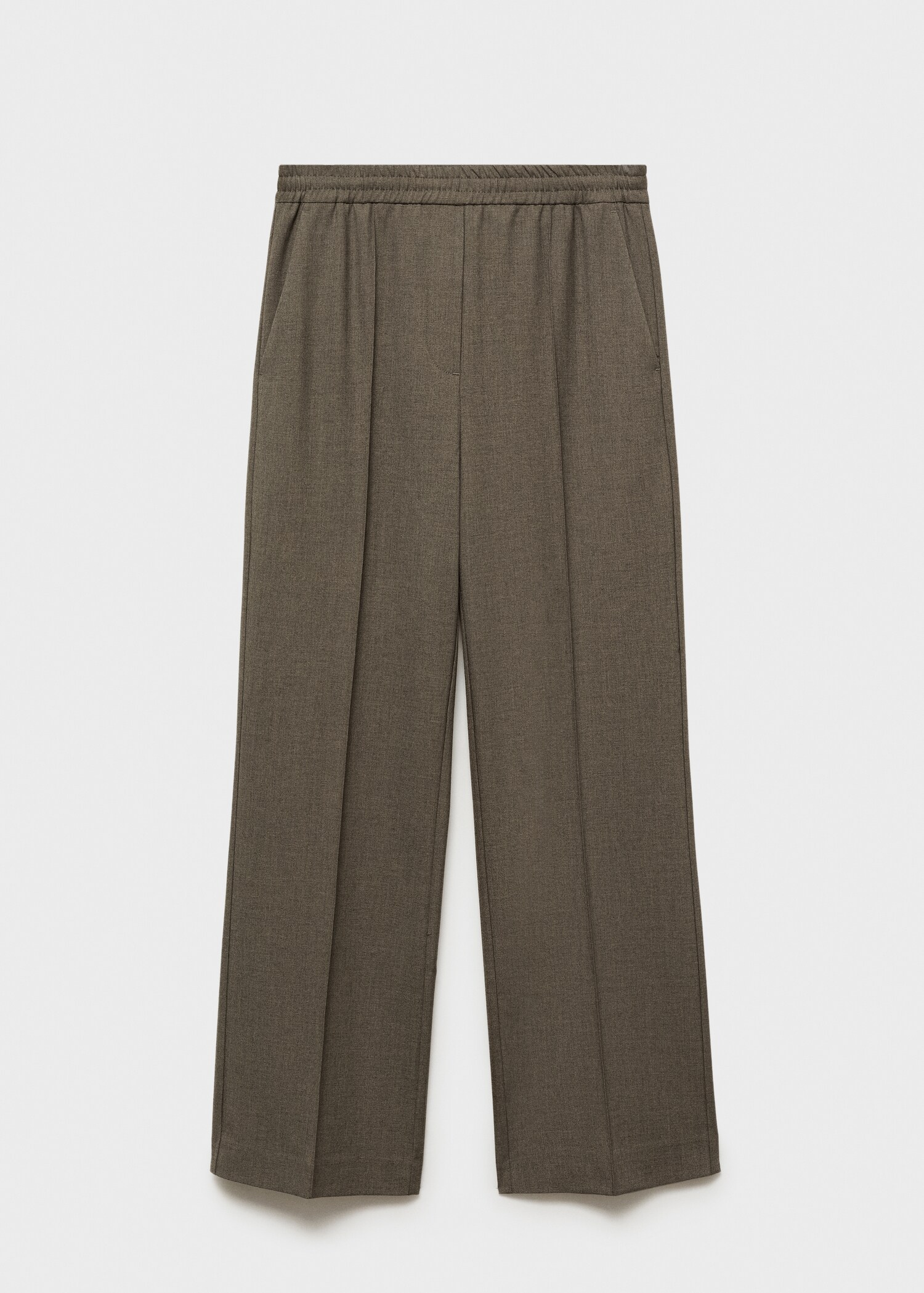 Wideleg trousers with elastic waist - Article without model