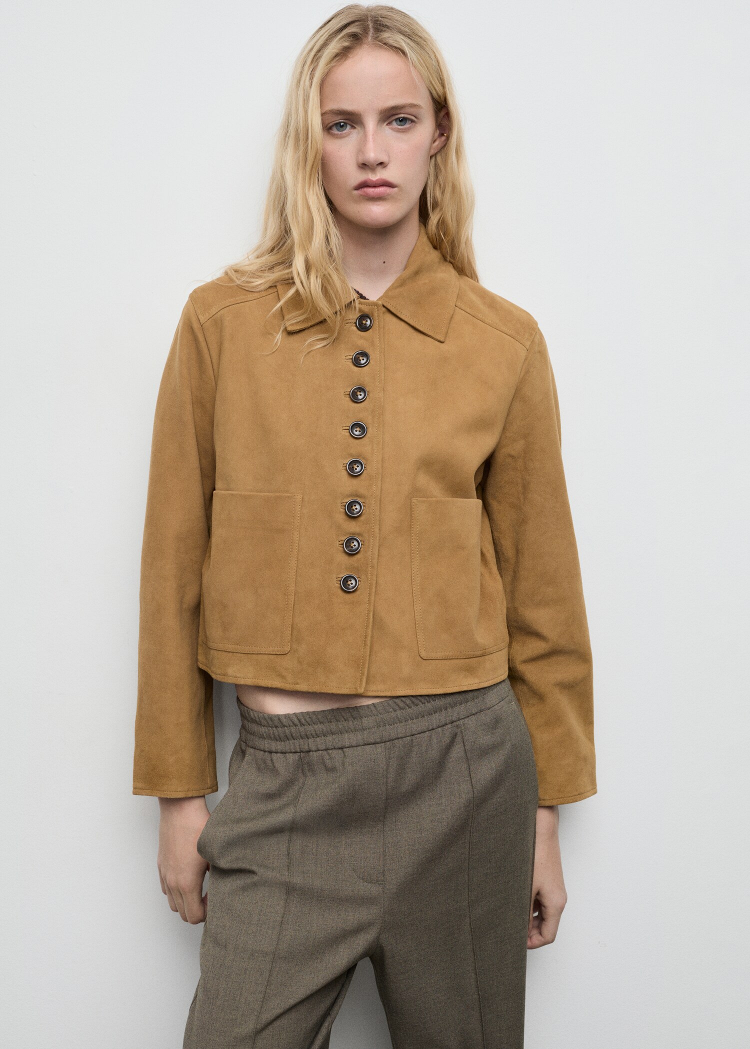 Wideleg trousers with elastic waist - Details of the article 1