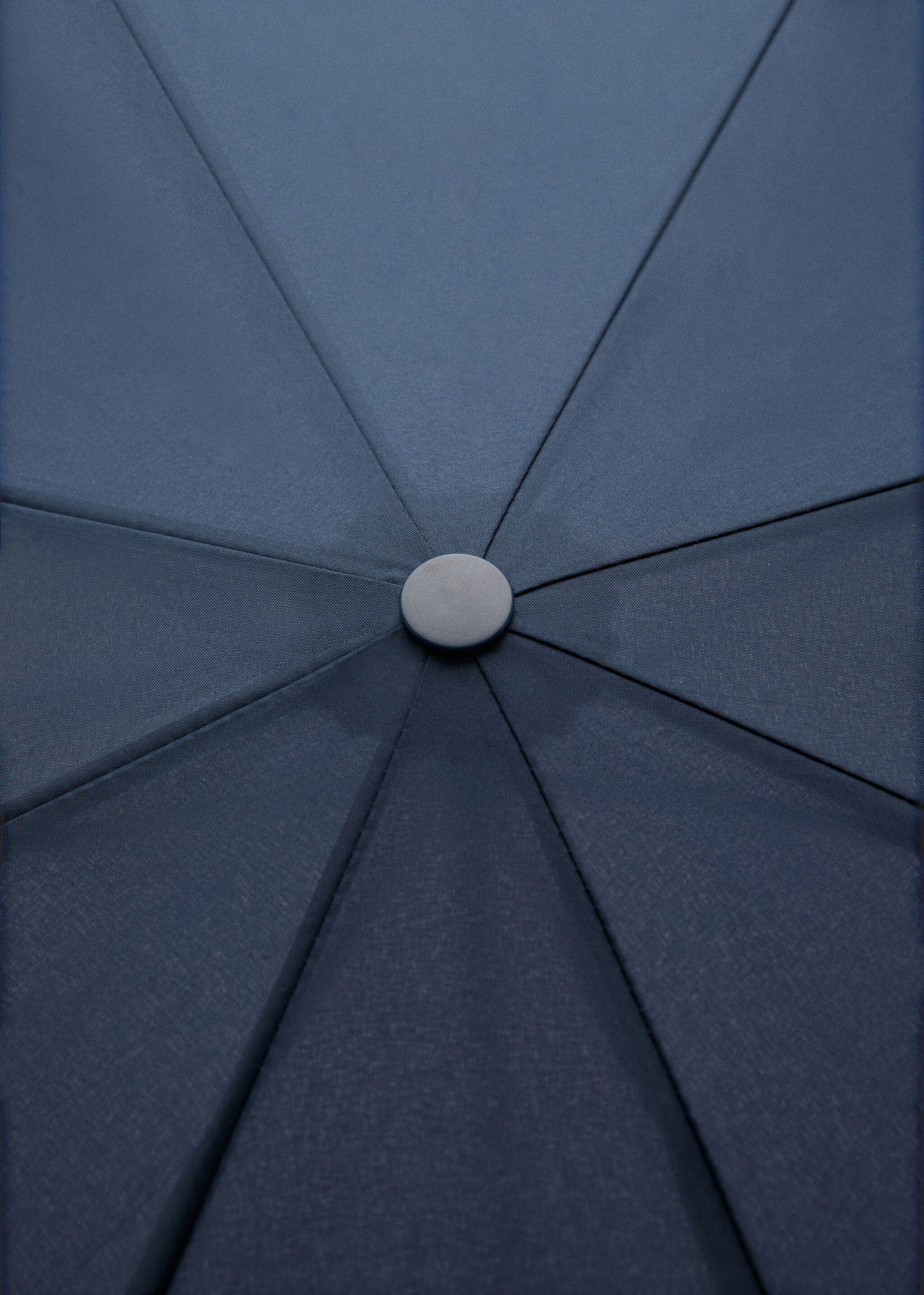 Plain folding umbrella - Details of the article 1, Navy. Ref: 27130258-00.