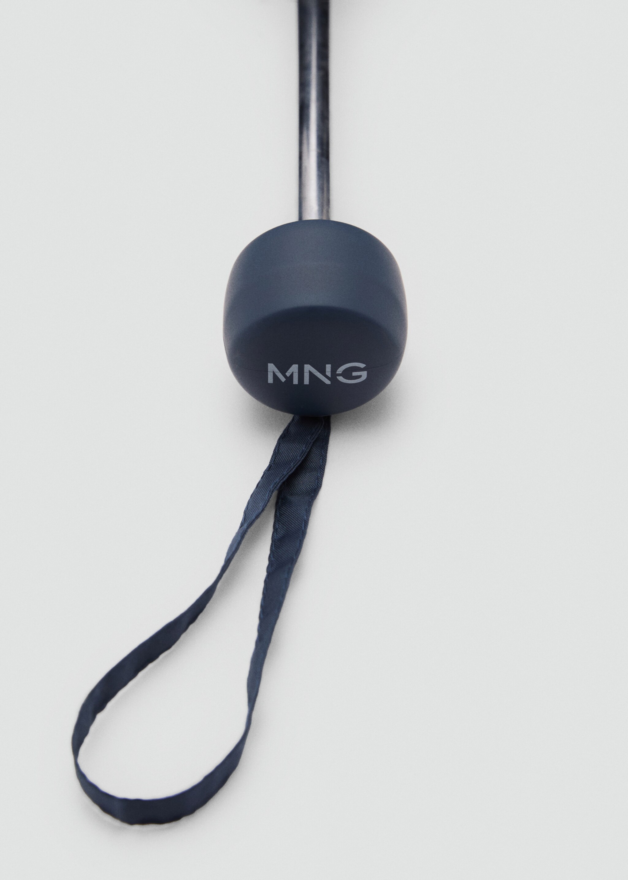 Plain folding umbrella - Details of the article 2, Navy. Ref: 27130258-00.