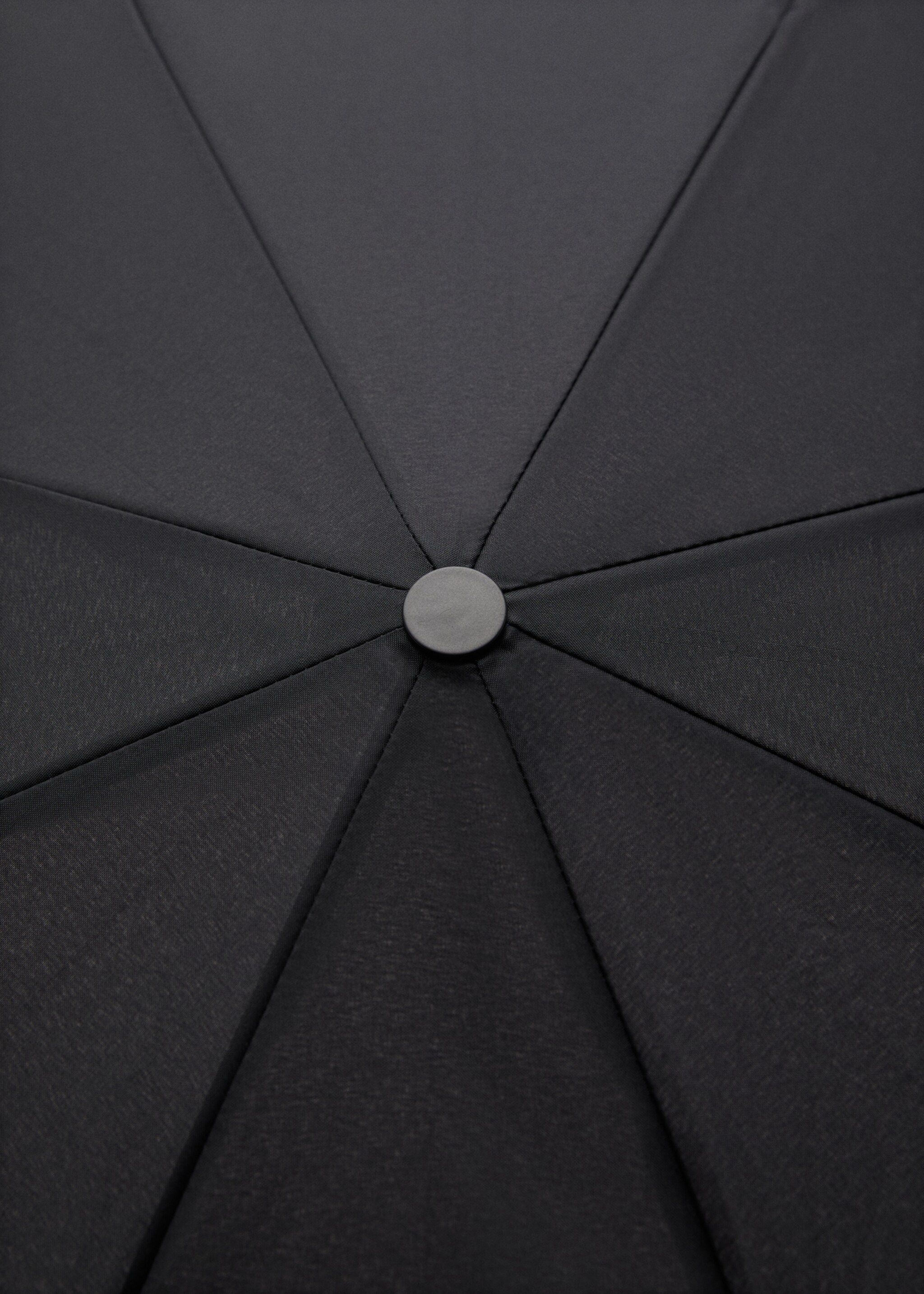 Plain folding umbrella - Details of the article 1, Black. Ref: 27130258-00.