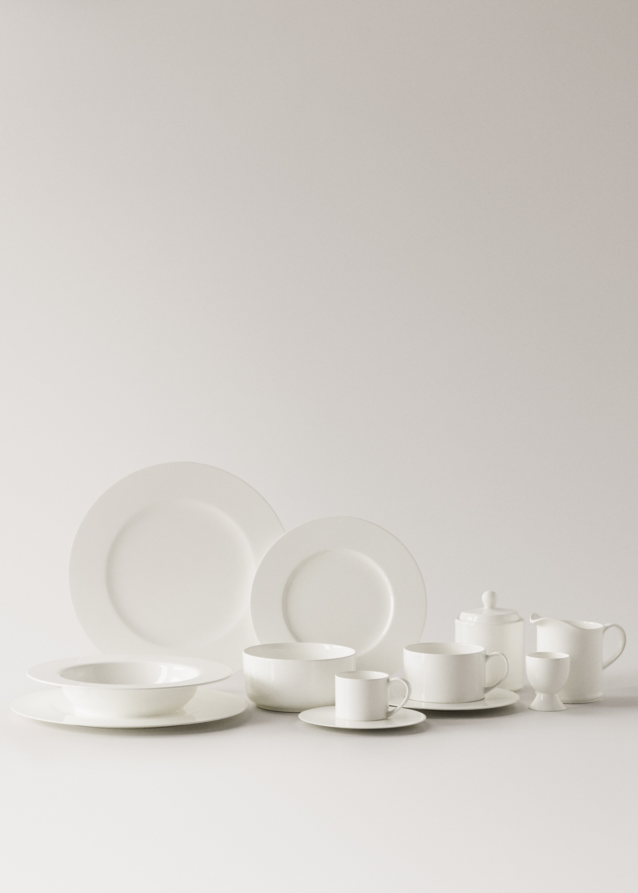 Bone china milk jug - Details of the article 4, Off White. Ref: 27142939-00.