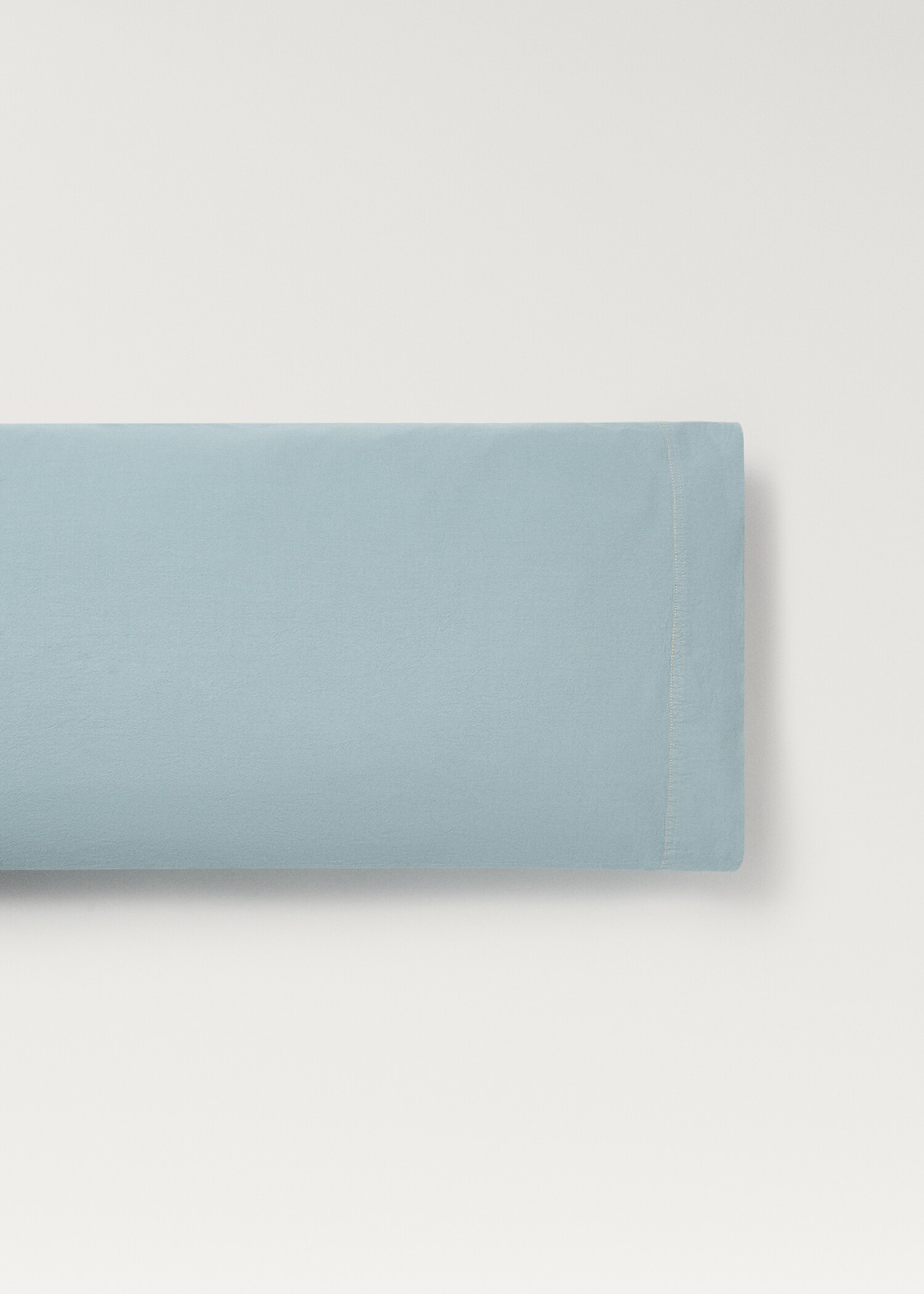 Taie d’oreiller enfant coton lavé double surpiqûre 45x110 cm - Article sans modèle