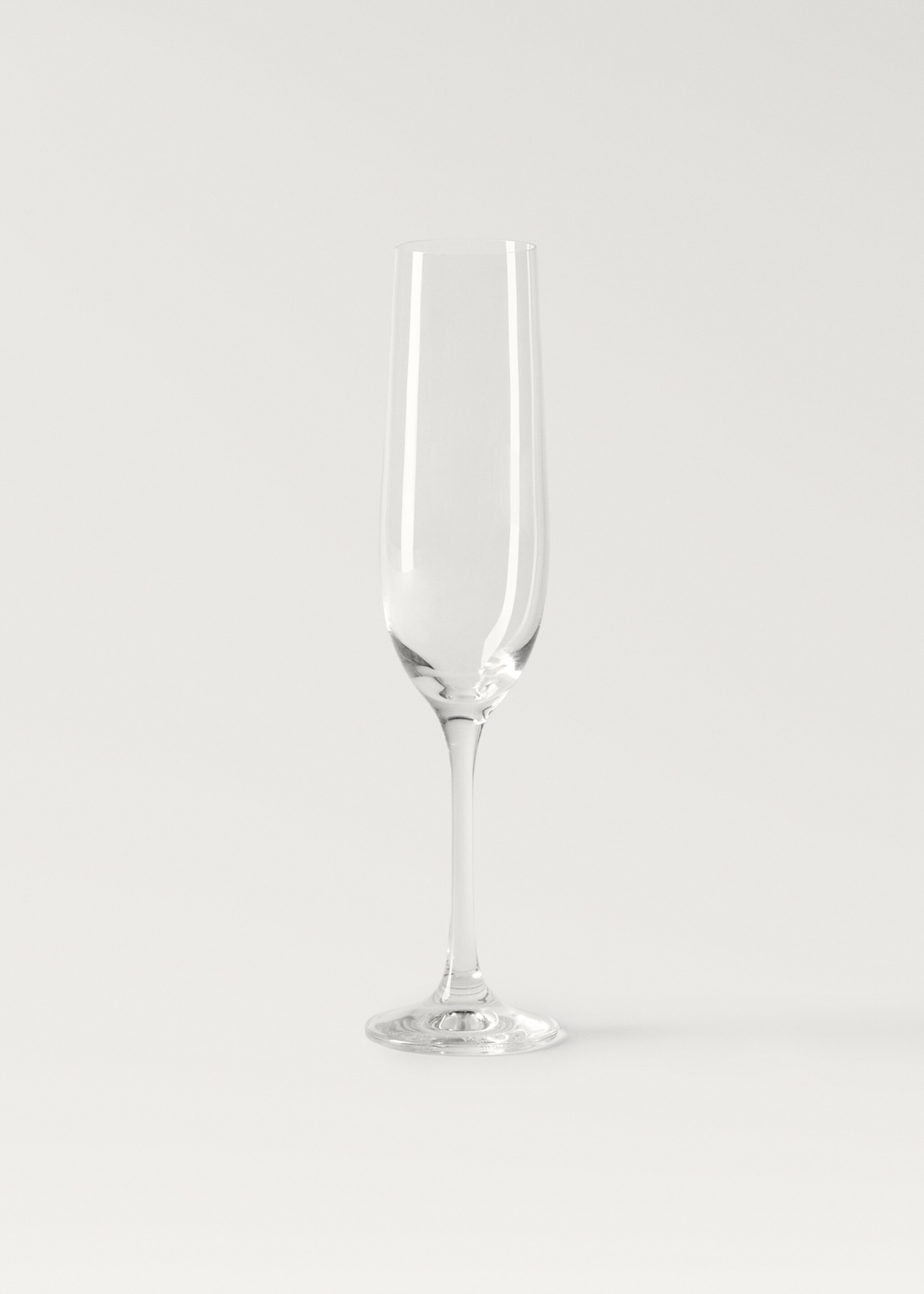 Crystal flute glass - Article without model, Ice Grey. Ref: 27152954-00.