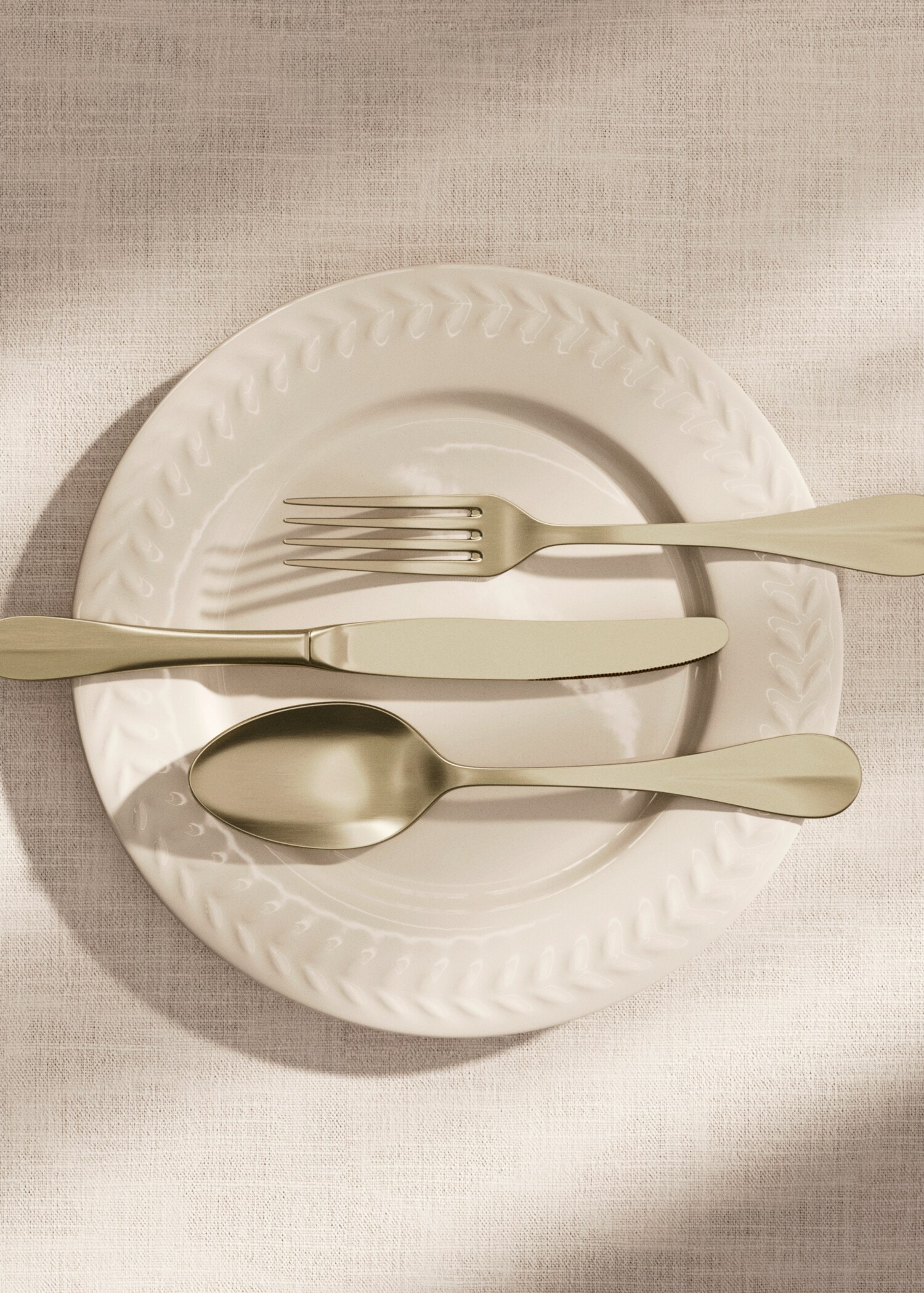 Sada příborů 3 kusy z nerezové oceli ve zlaté barvě - Detail zboží 6