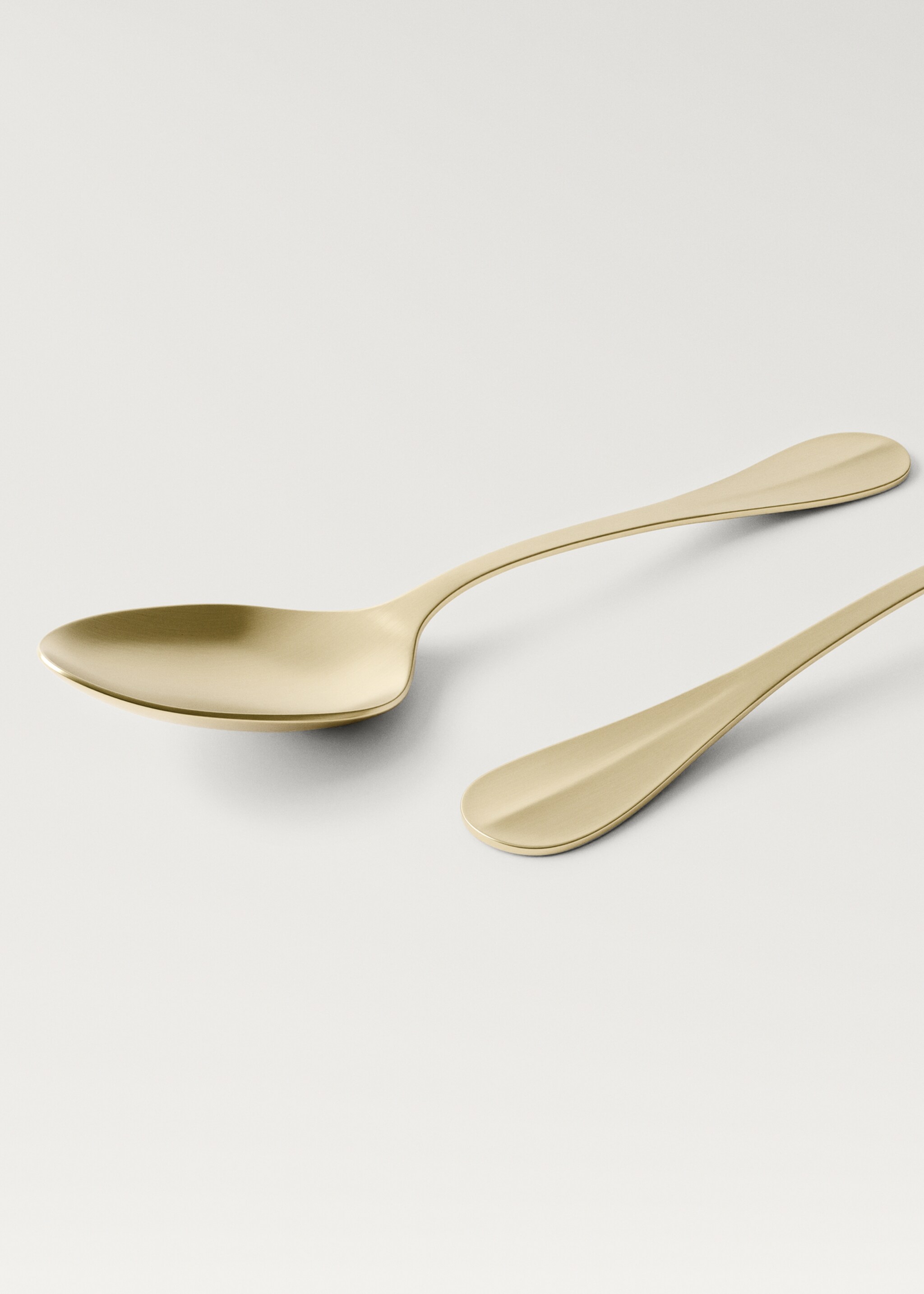 4er Set Dessertlöffel aus Edelstahl in Goldoptik - Detail des Artikels 1, Gold. Ref: 27163346-00.