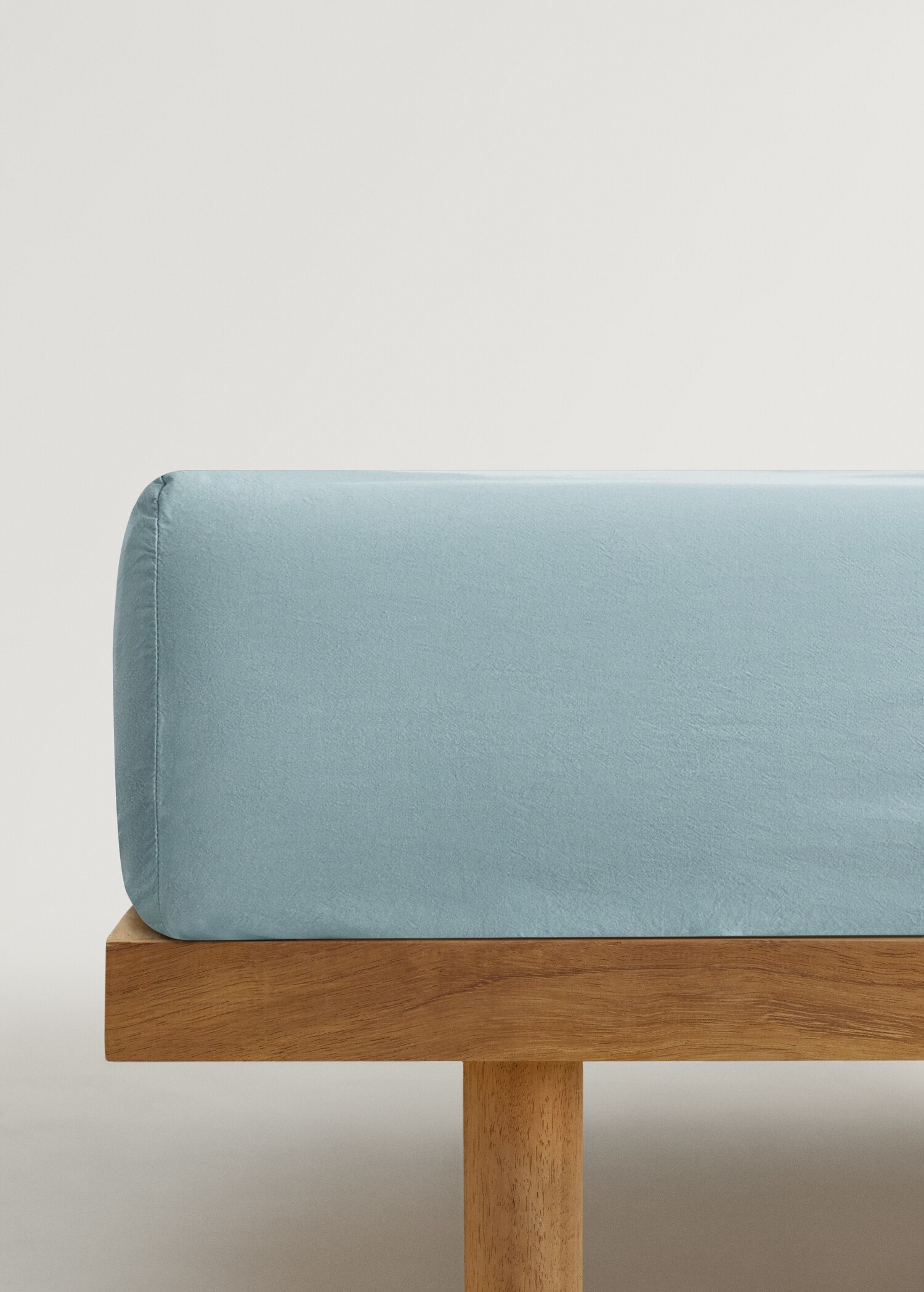 Spannbettlaken für Kinderbett aus gewaschener Baumwolle, 90 cm Bett - Artikel ohne Model