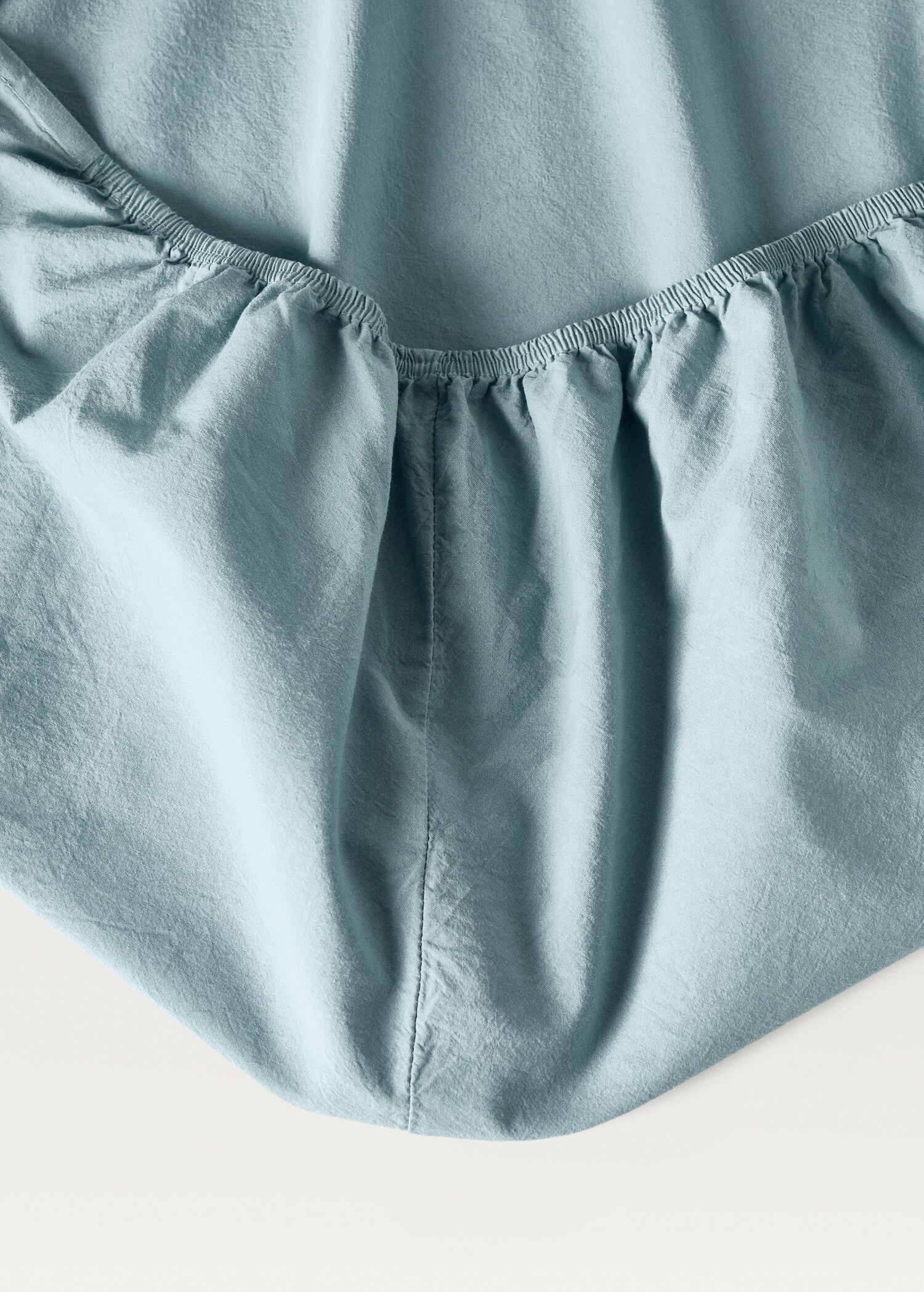 Spannbettlaken für Kinderbett aus gewaschener Baumwolle, 90 cm Bett - Detail des Artikels 2