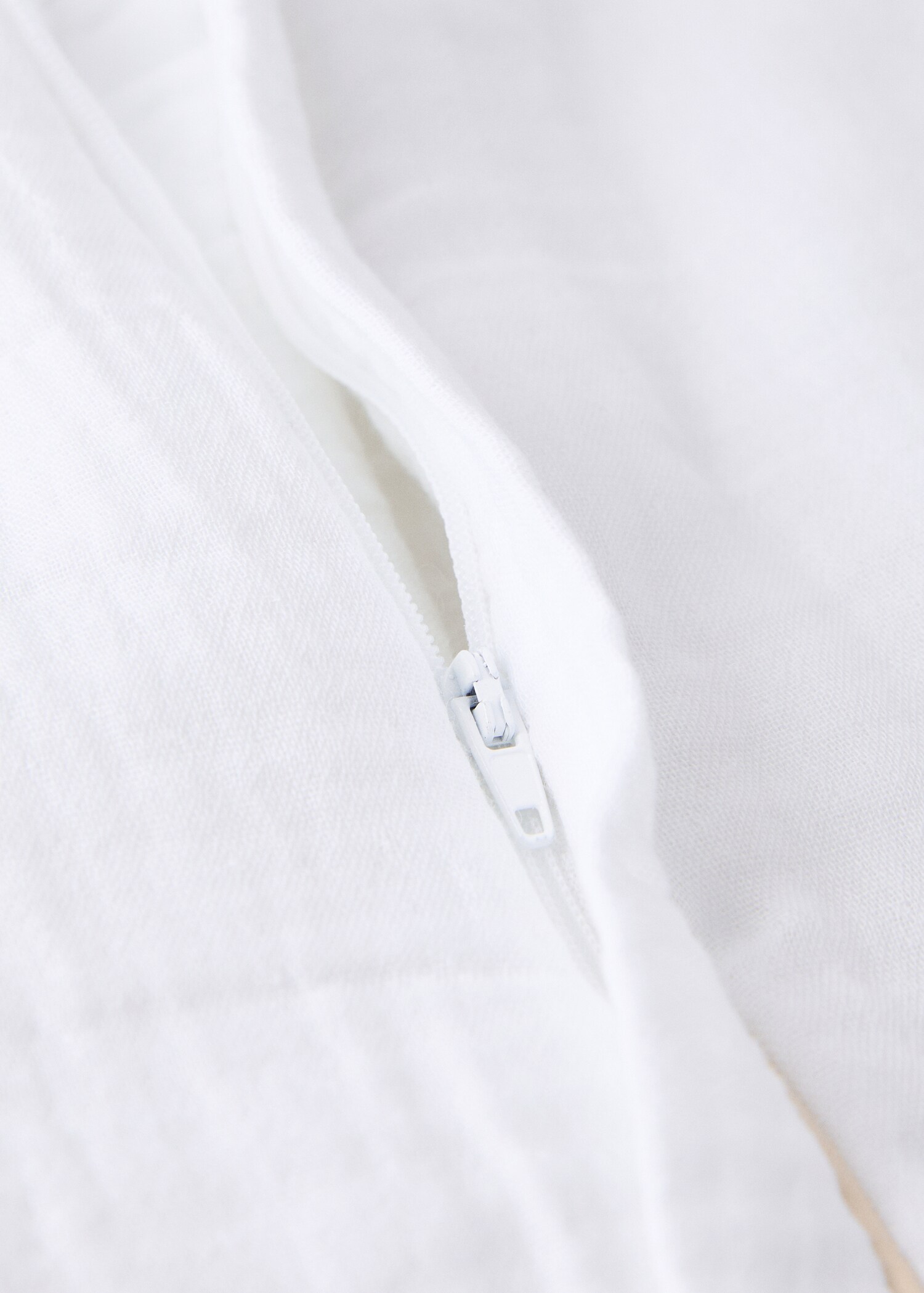 Cotton gauze baby sleeping with contrast piping - Details of the article 1