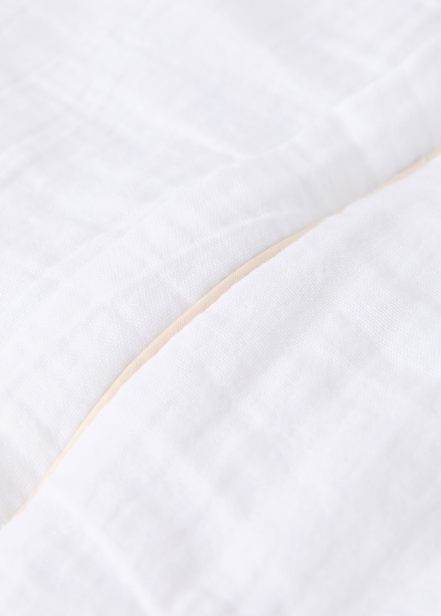Cotton gauze baby sleeping with contrast piping - Details of the article 2