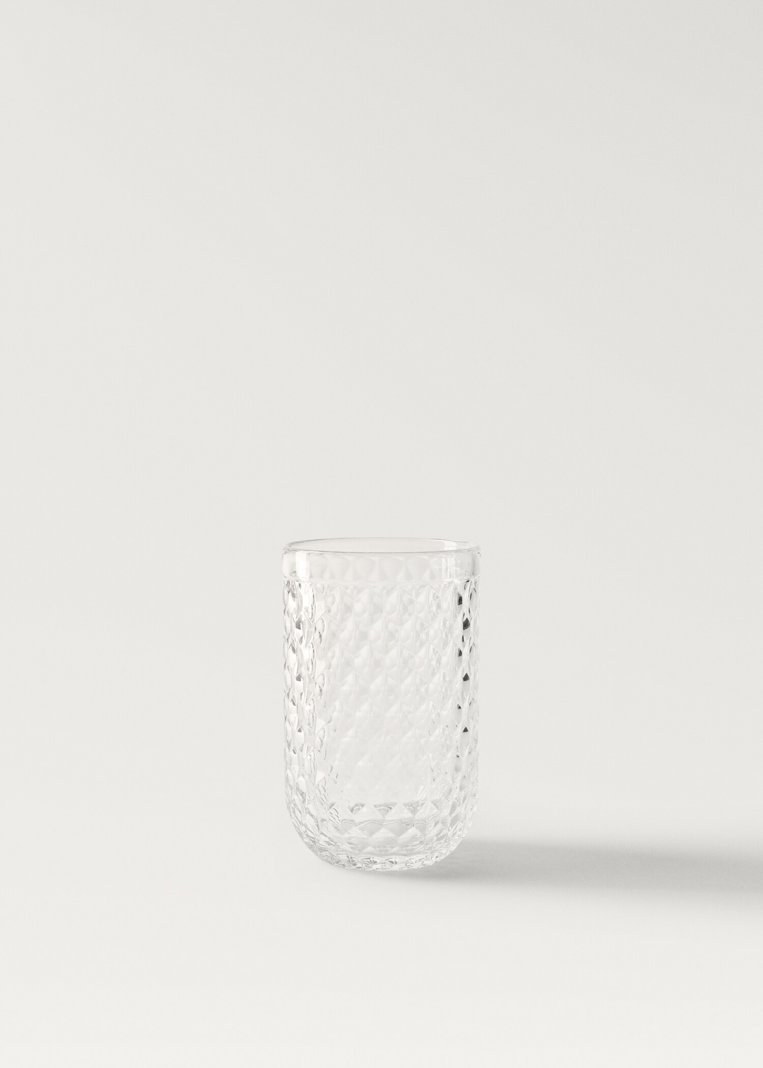 Medium geometric embossed glass - Article without model