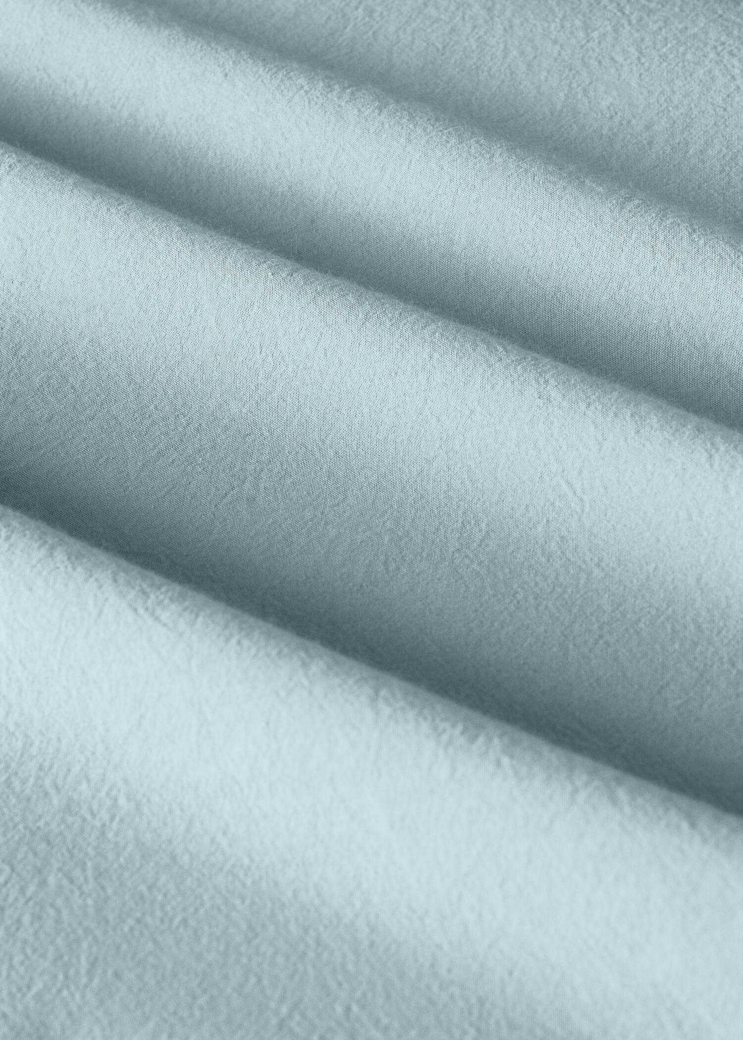 Washed cotton double-stitched fitted sheet for cot - Details of the article 2