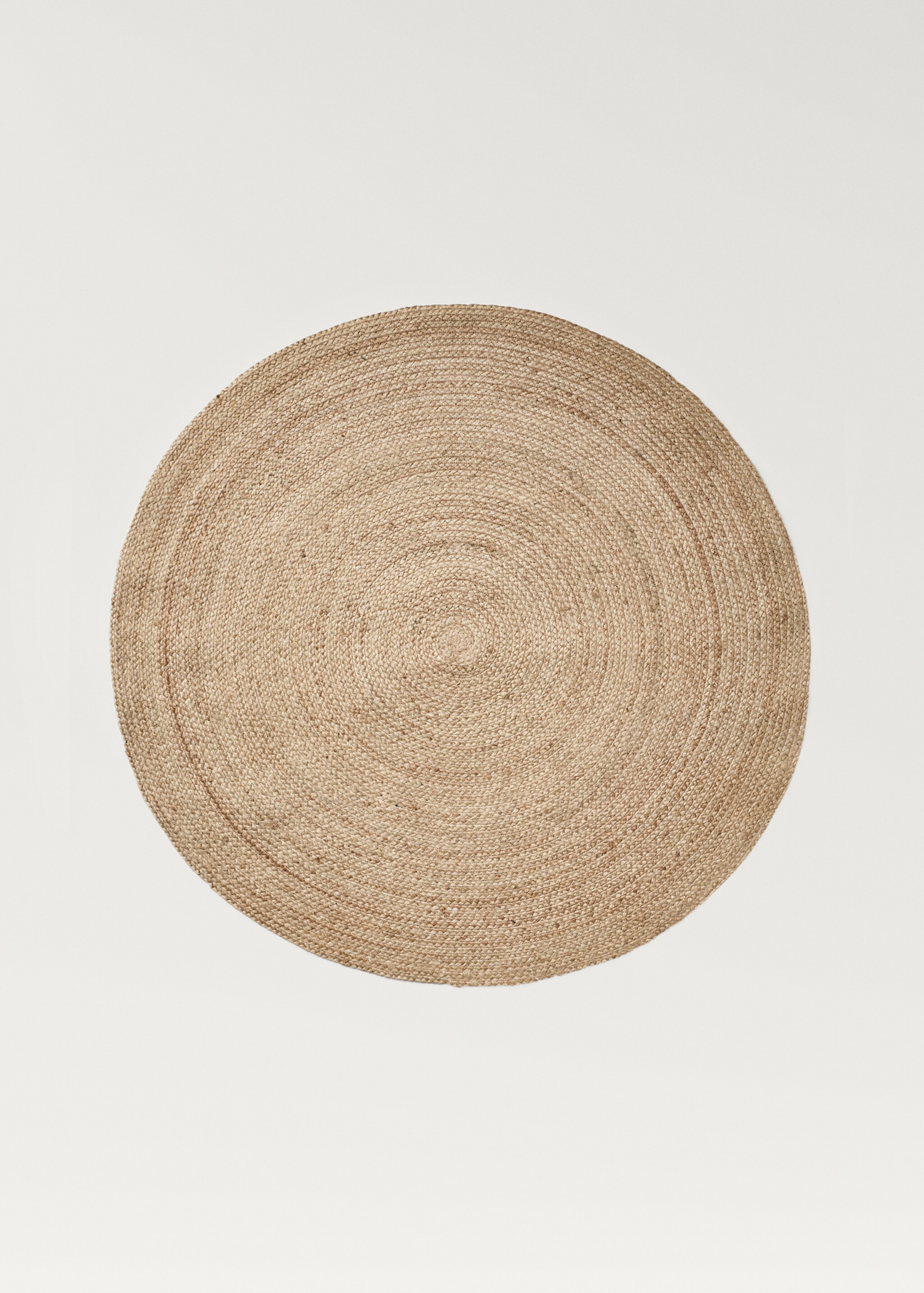 Round jute rug - Article without model, Sand. Ref: 27175838-00.