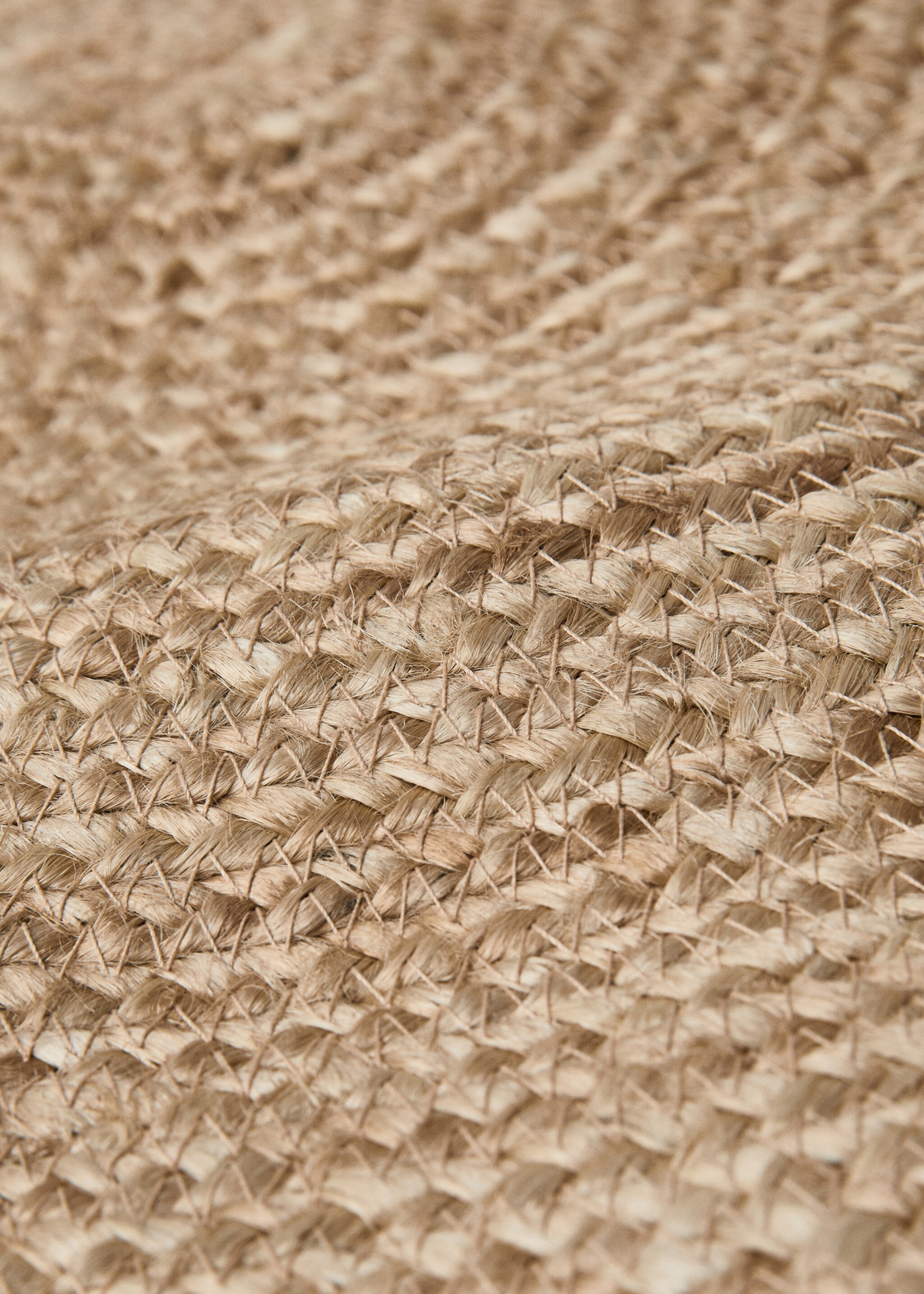 Round jute rug - Details of the article 2, Sand. Ref: 27175838-00.