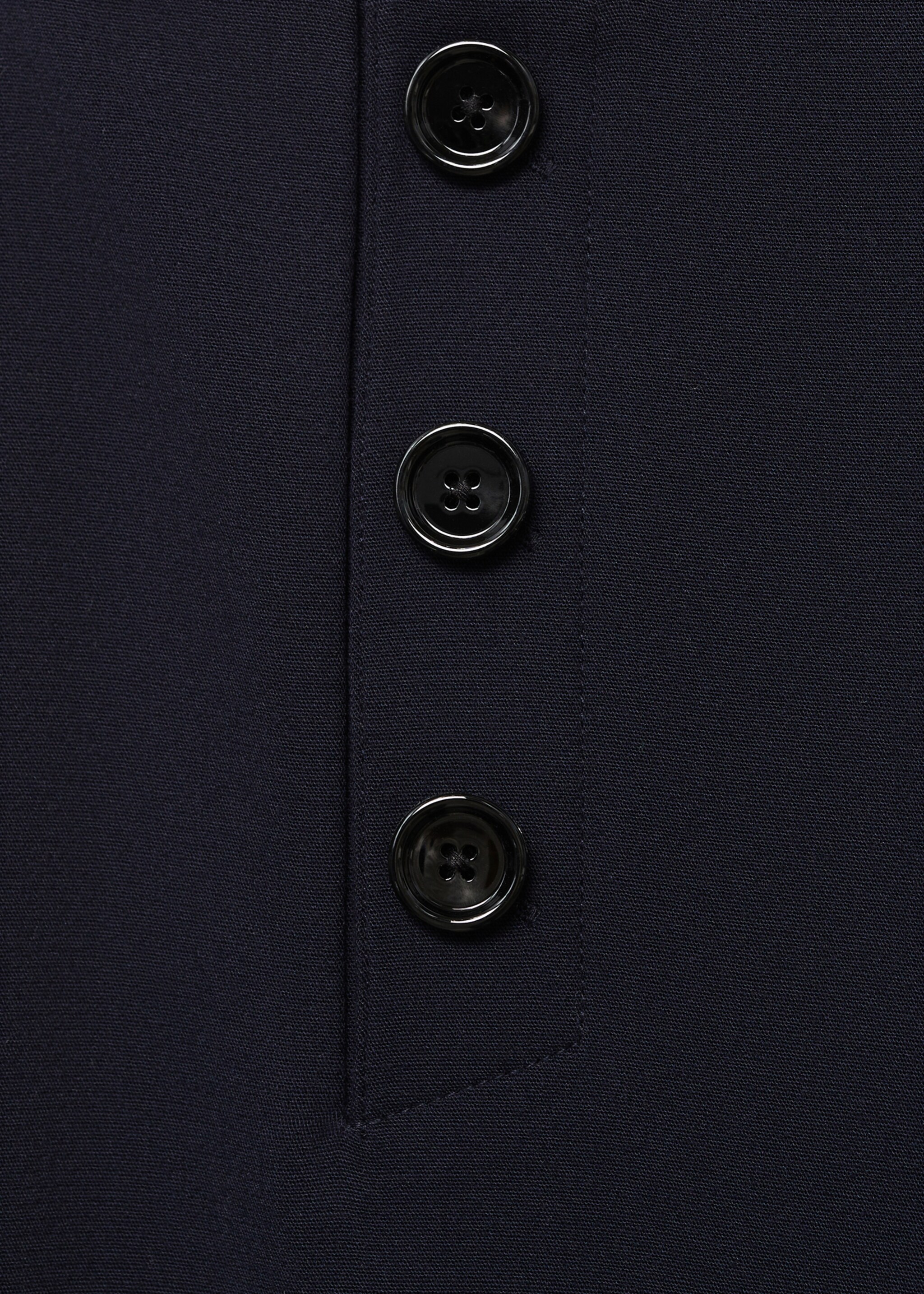 Wide leg trousers with buttons - Details of the article 8, Dark Navy. Ref: 27180650-00.