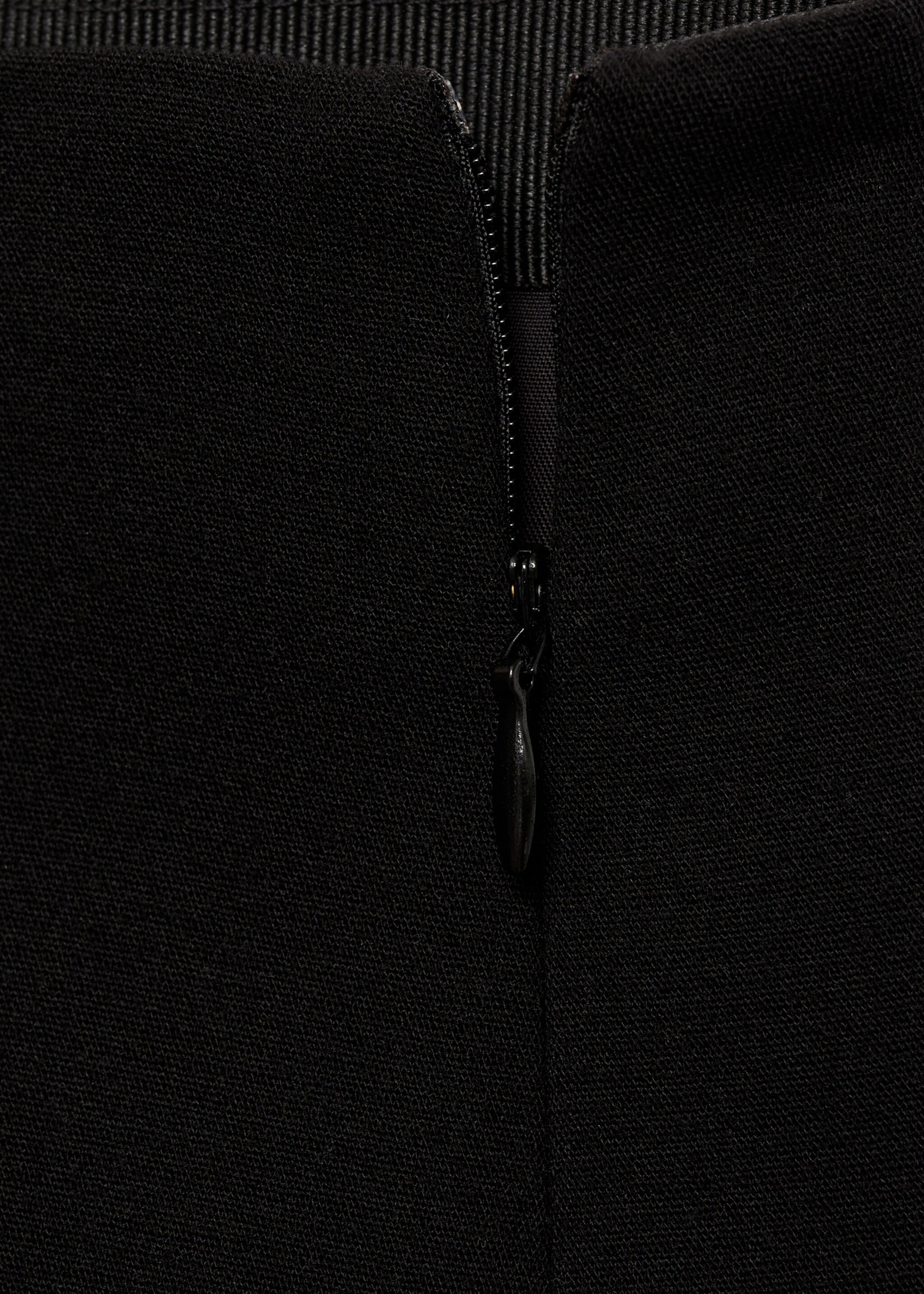 Wide leg trousers with buttons - Details of the article 0, Black. Ref: 27180650-00.
