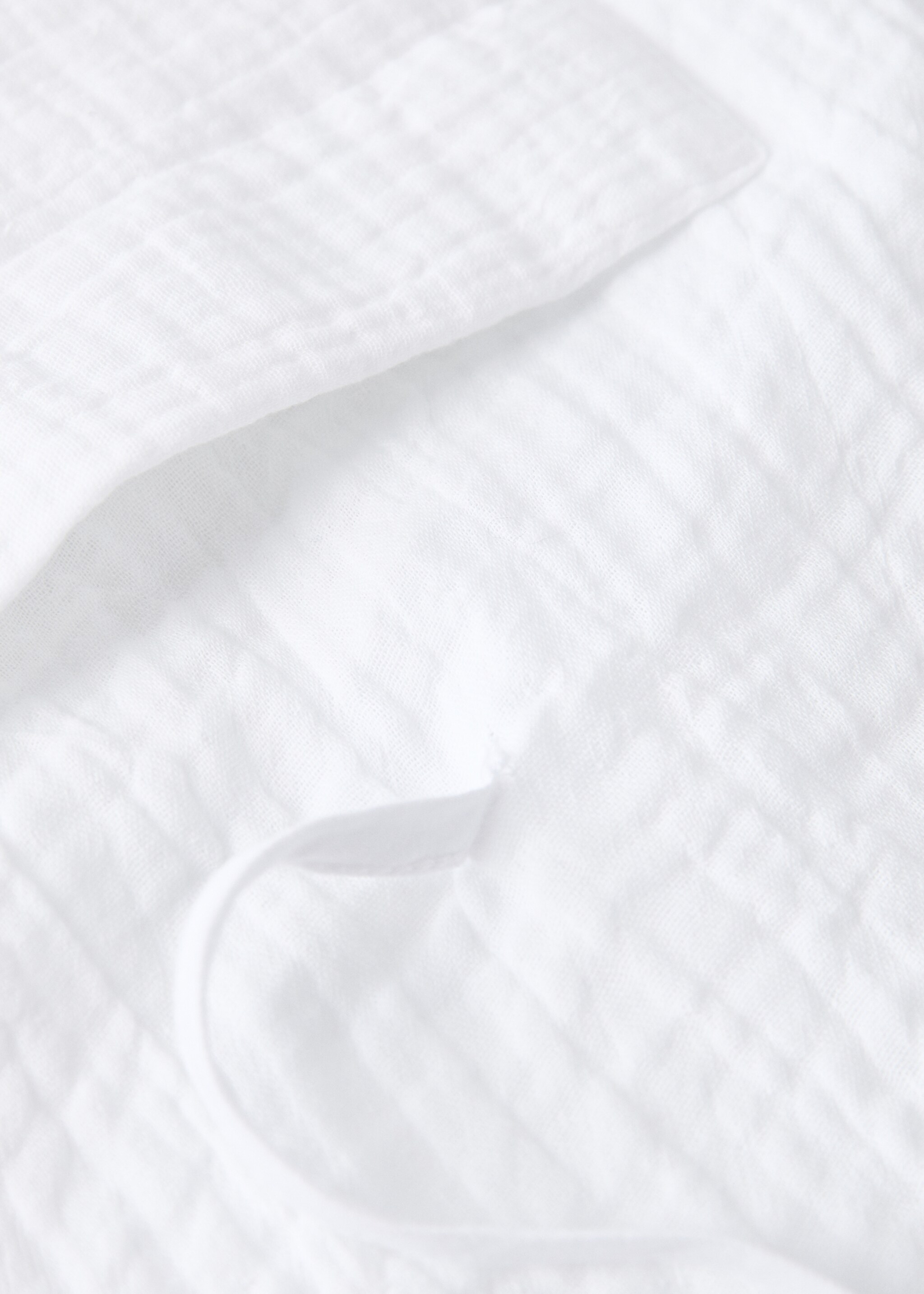 Portable chiffon baby changing mat - Details of the article 4, Ecru. Ref: 27183654-00.