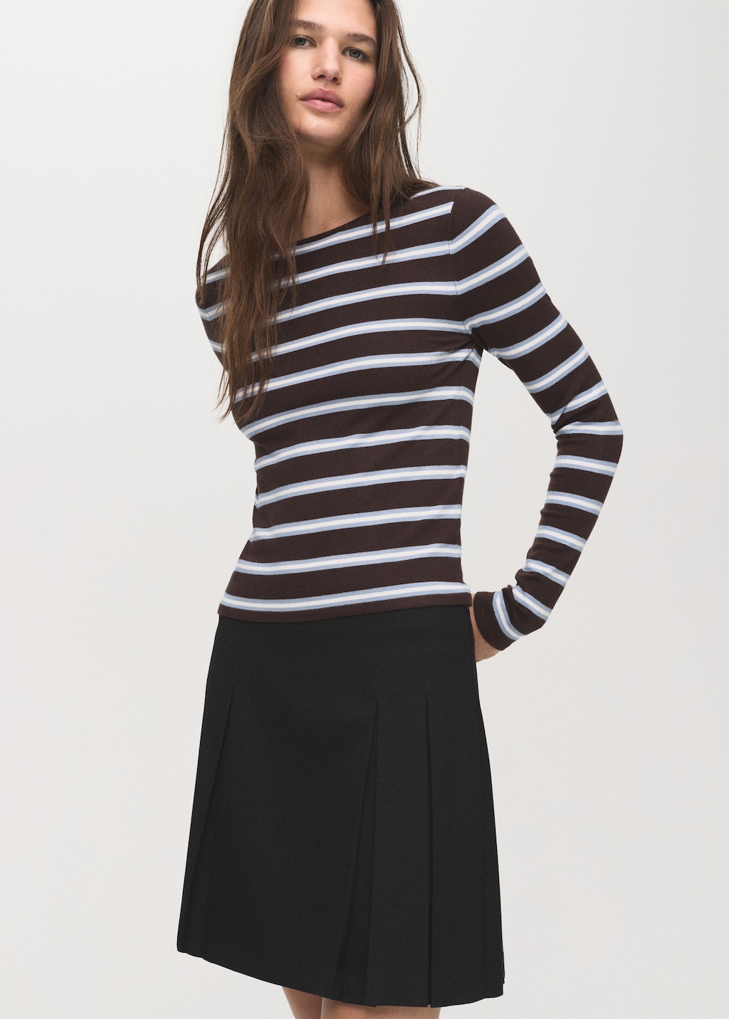 Pleated mini-skirt - image 4