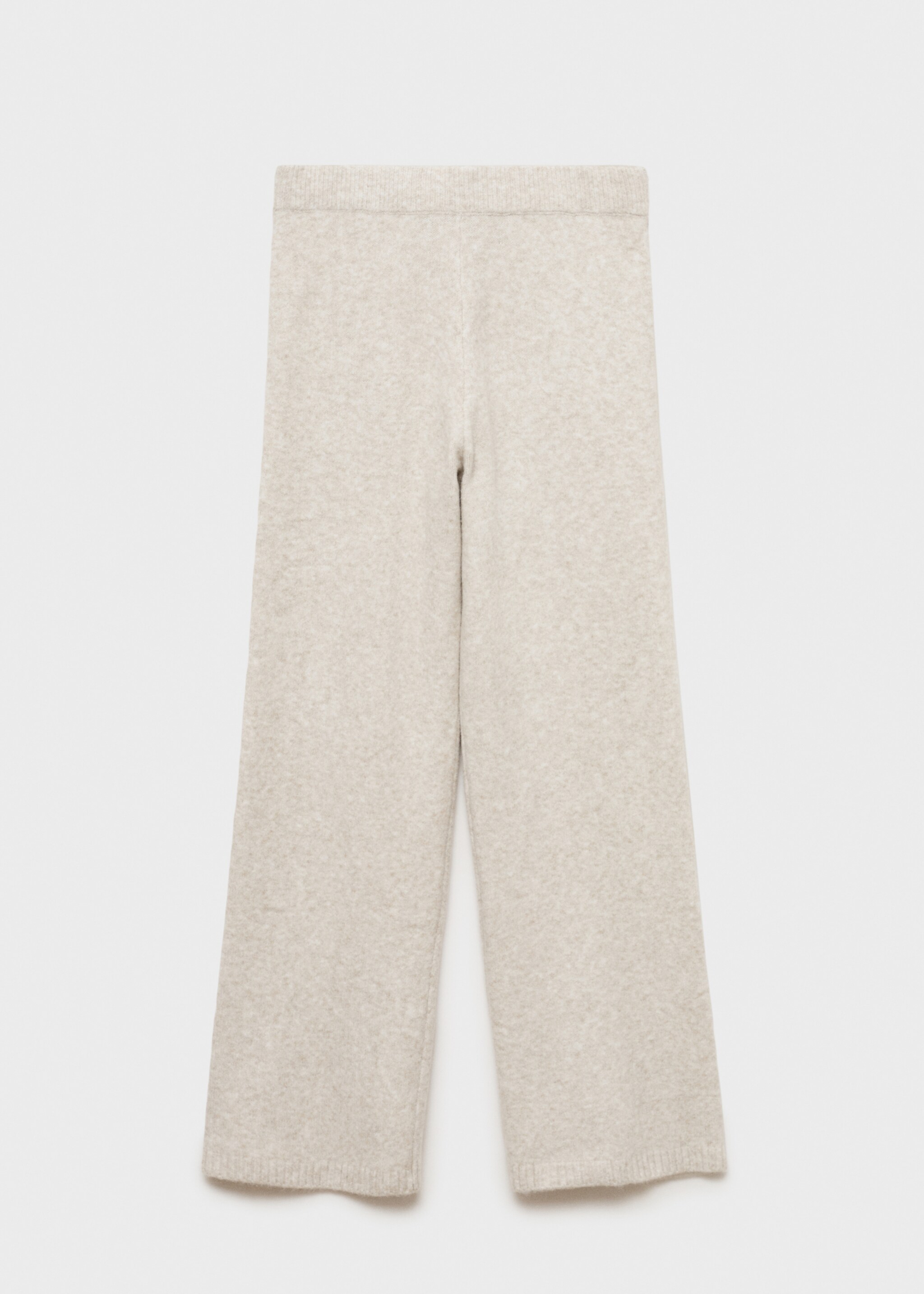 Long knitted trousers - Article without model, Beige. Ref: 27192933-00.