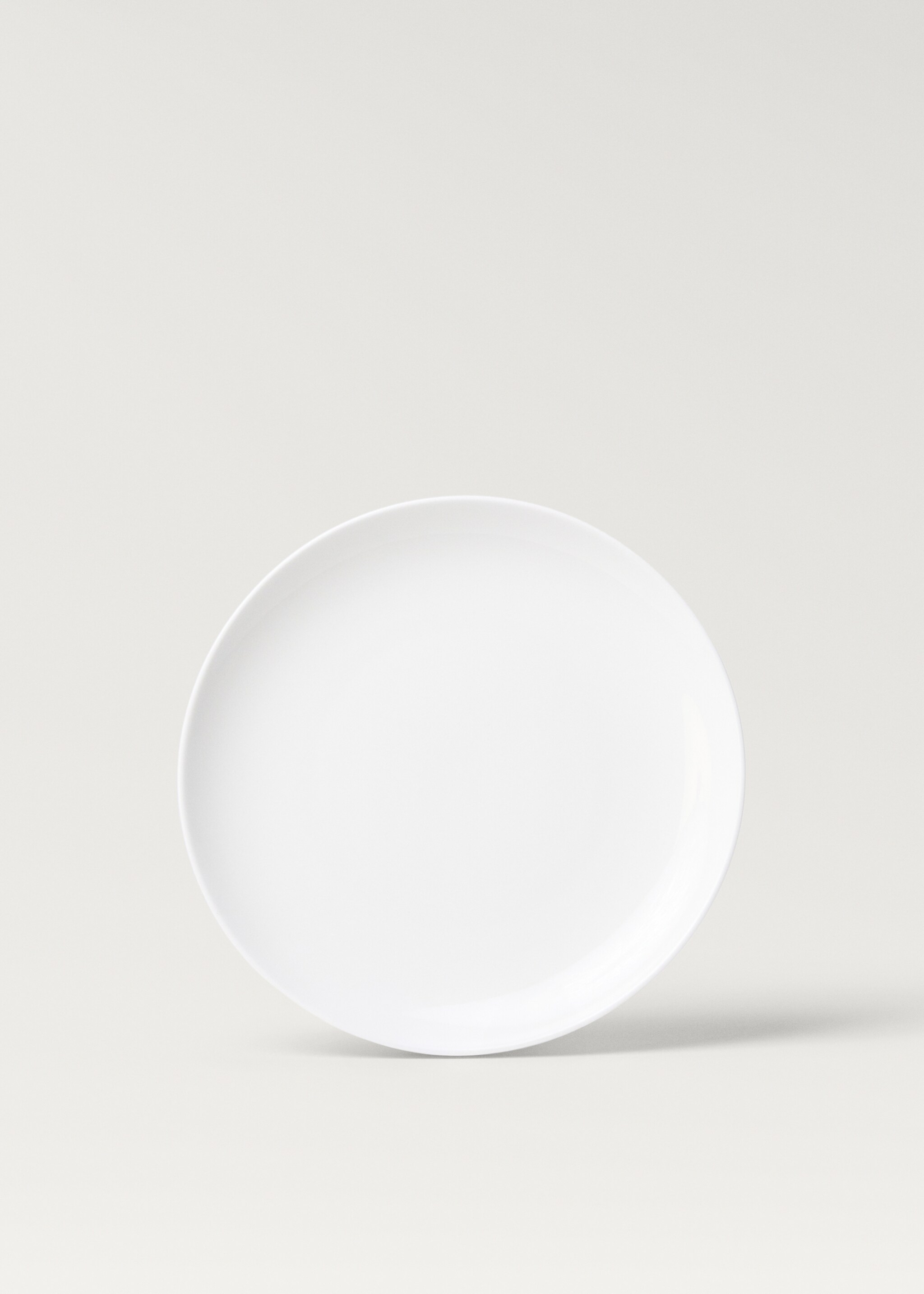 Bone china flat plate - Article without model, Off White. Ref: 27192935-00.