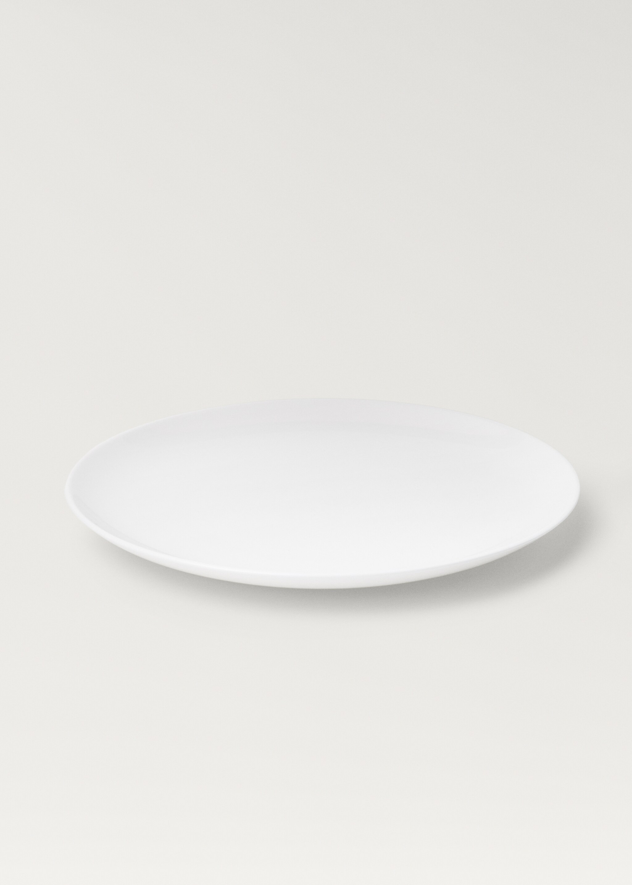 Bone china flat plate - Details of the article 1, Off White. Ref: 27192935-00.