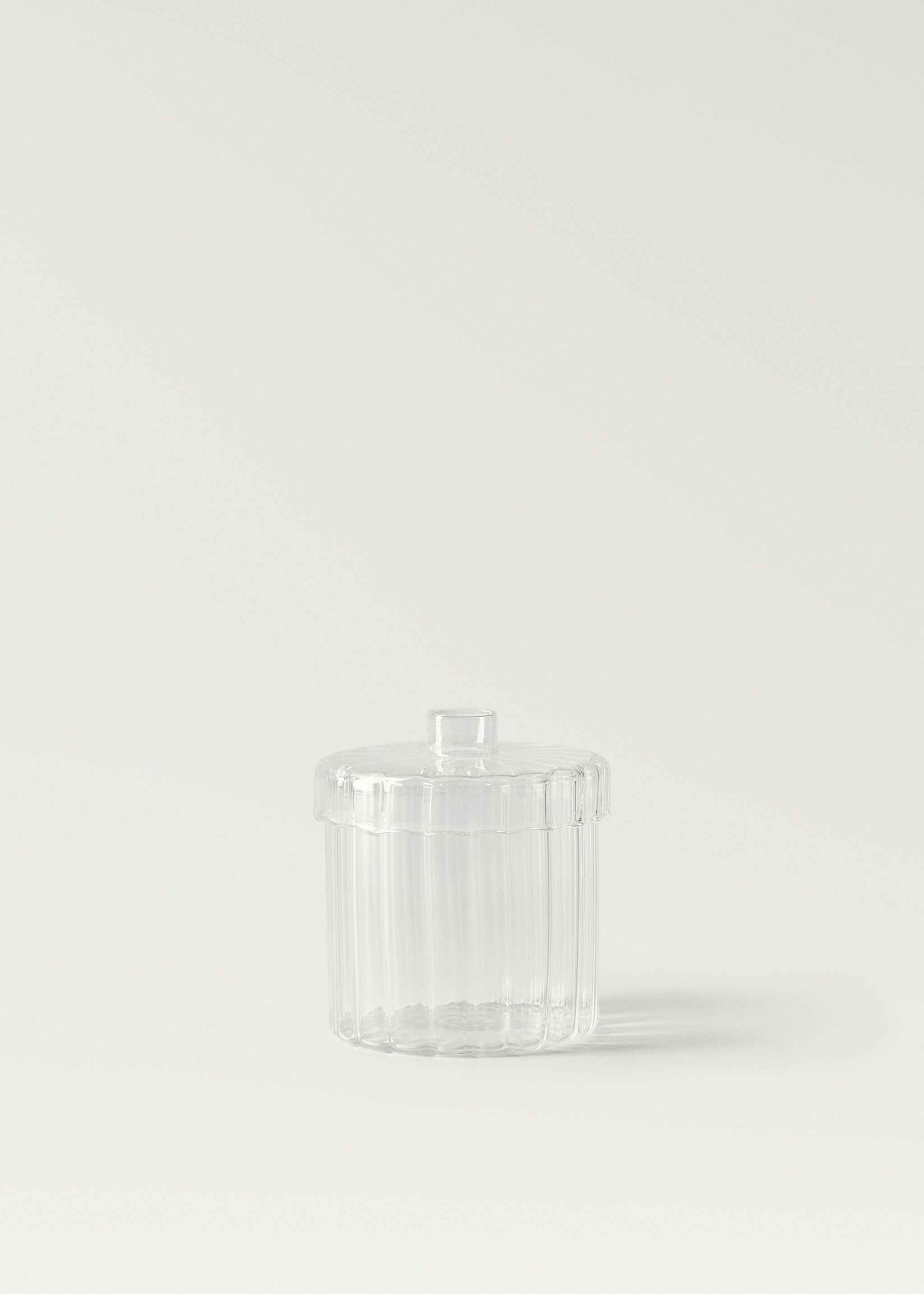 Borosilicate bathroom jar - Article without model, Ice Grey. Ref: 27192938-00.