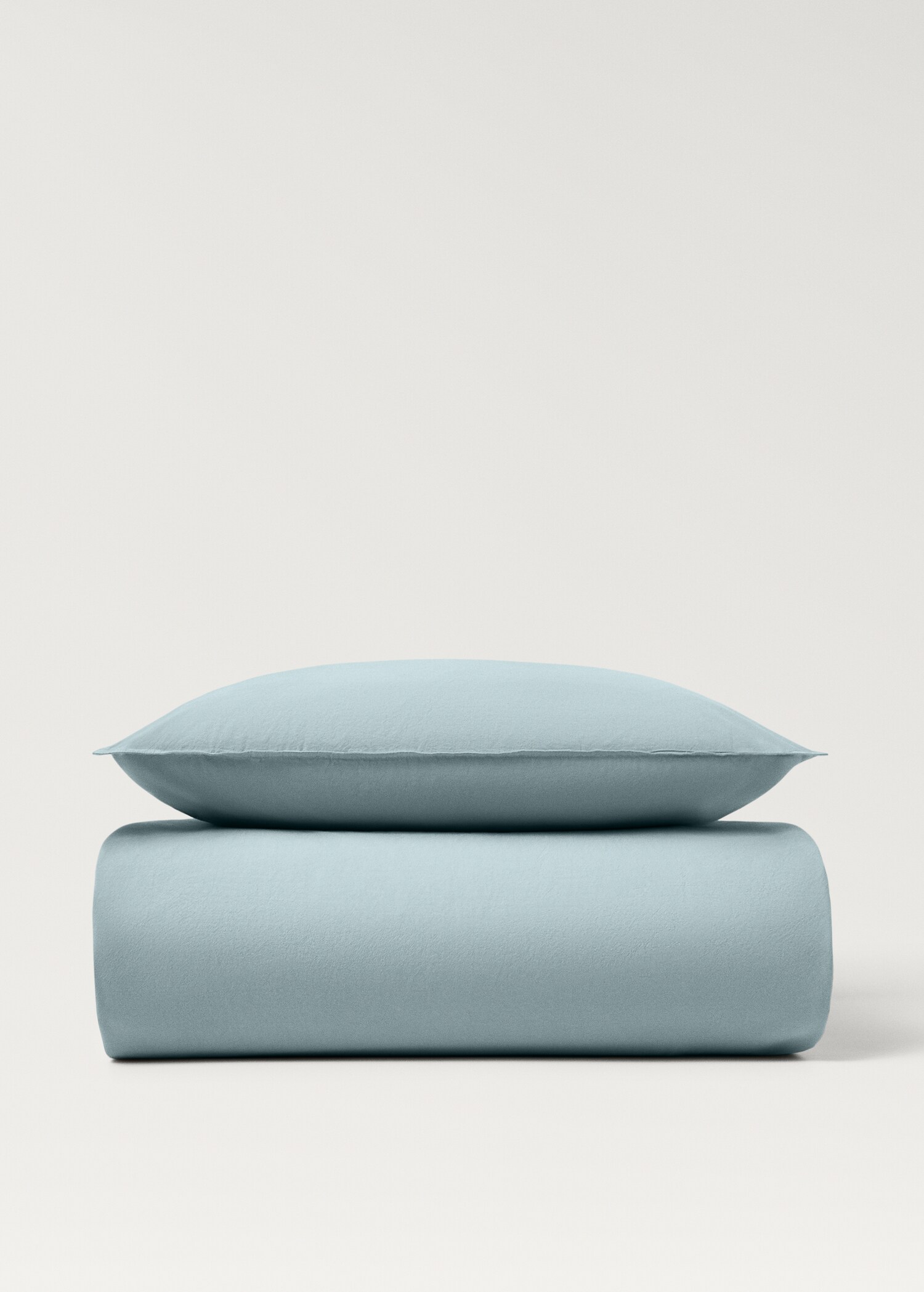 Funda nórdica cuna algodón lavado doble pespunte - Artículo sin modelo