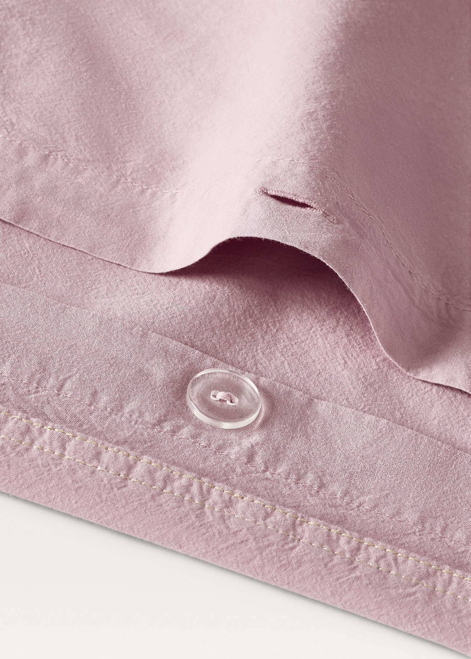 Funda nórdica cuna algodón lavado doble pespunte - Detalle del artículo 1