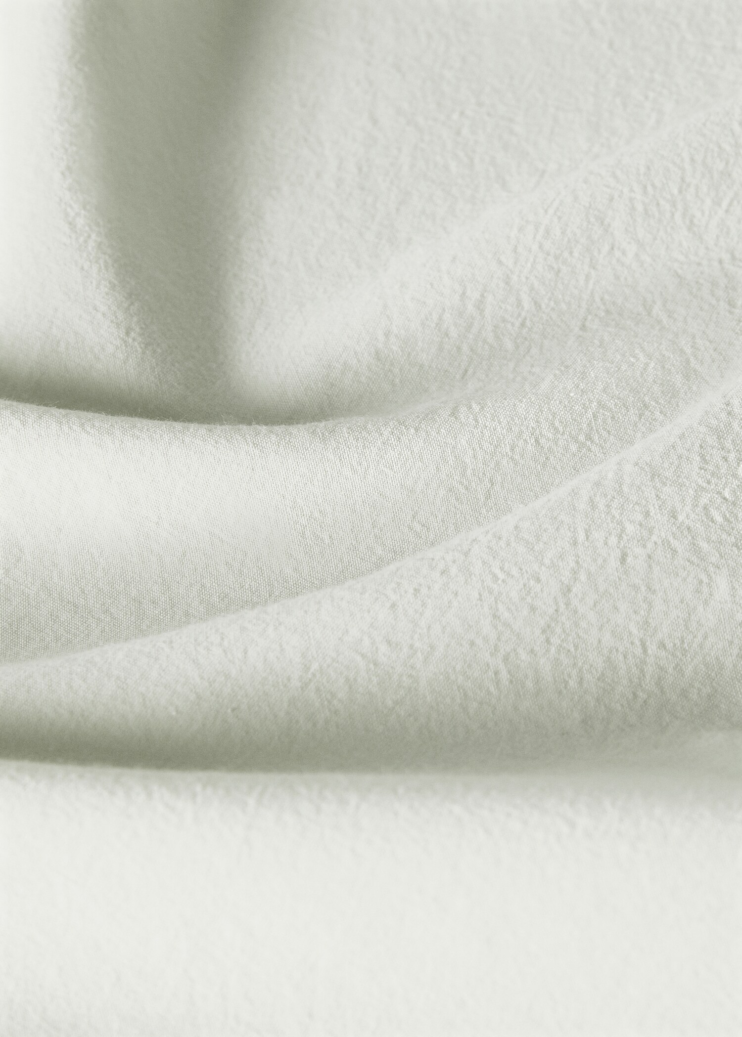 Washed cotton double-stitched top sheet for cot - Details of the article 2